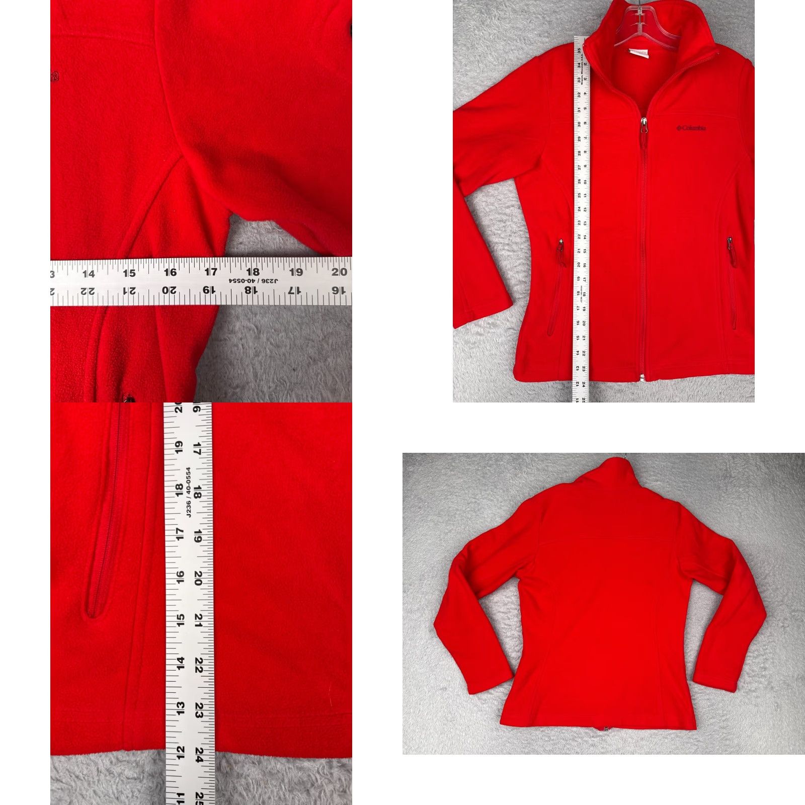 Vintage Columbia Fleece Jacket Women Small Red Full Zip Lightweight Outdoor Hike Poly Size S / US 4 / IT 40 - 9 Thumbnail