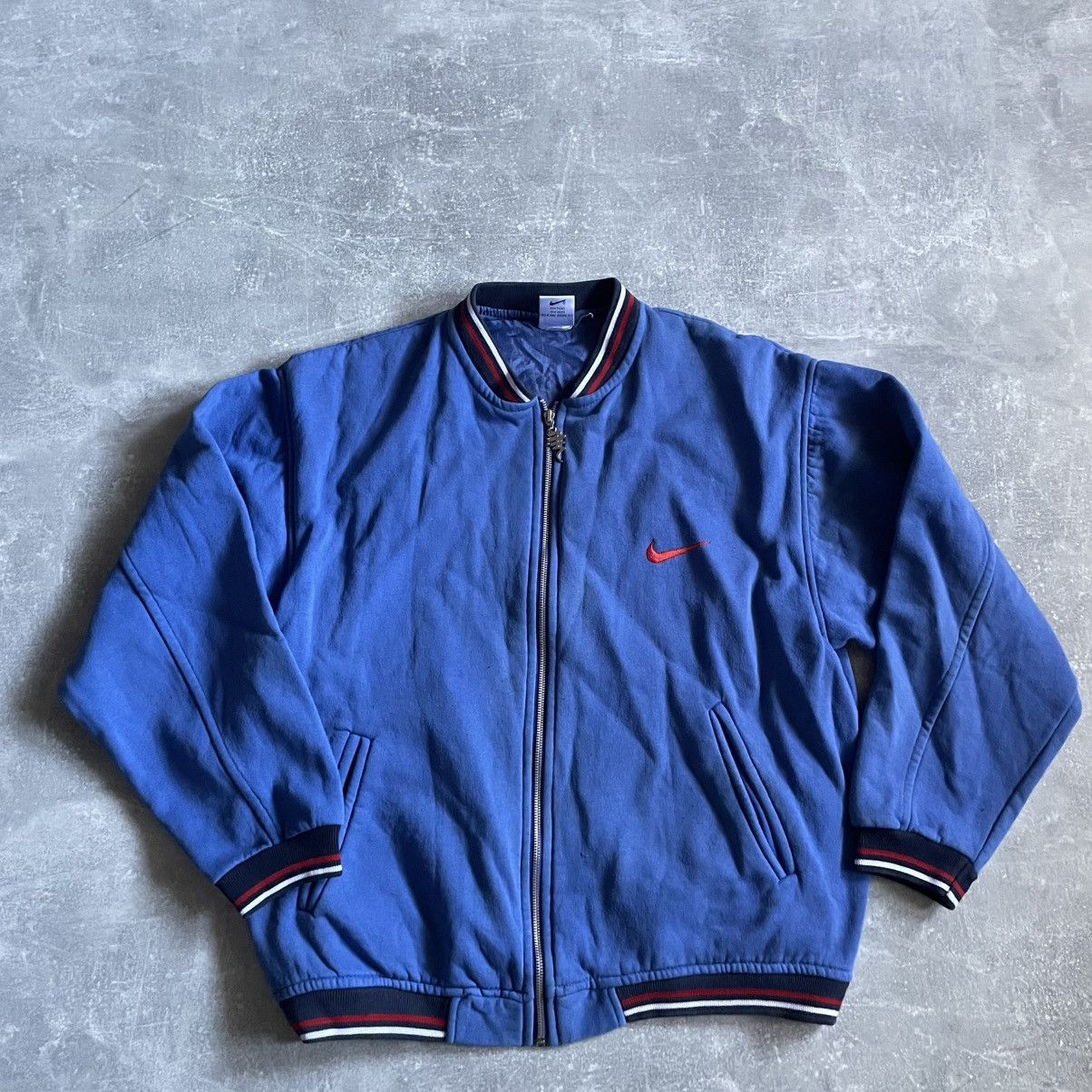 Nike Vintage 90s Nike Air Big Logo Varsity Bomber Jacket baggy tn Size US M / EU 48-50 / 2 - 2 Thumbnail