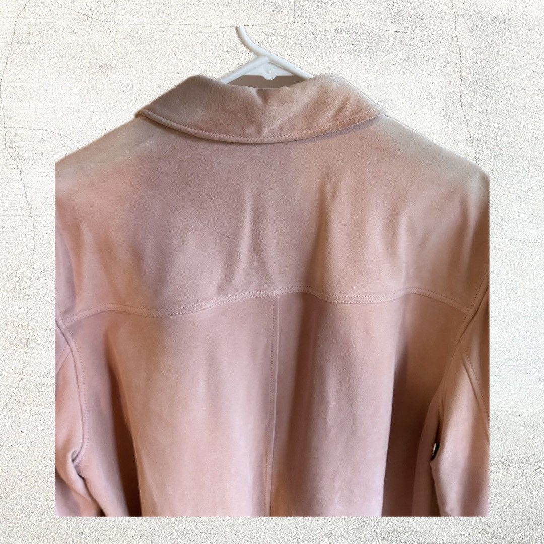 Todd Snyder Todd Snyder Custom Lamb Suede Leather Jacket Baby Pink Size US M / EU 48-50 / 2 - 4 Thumbnail