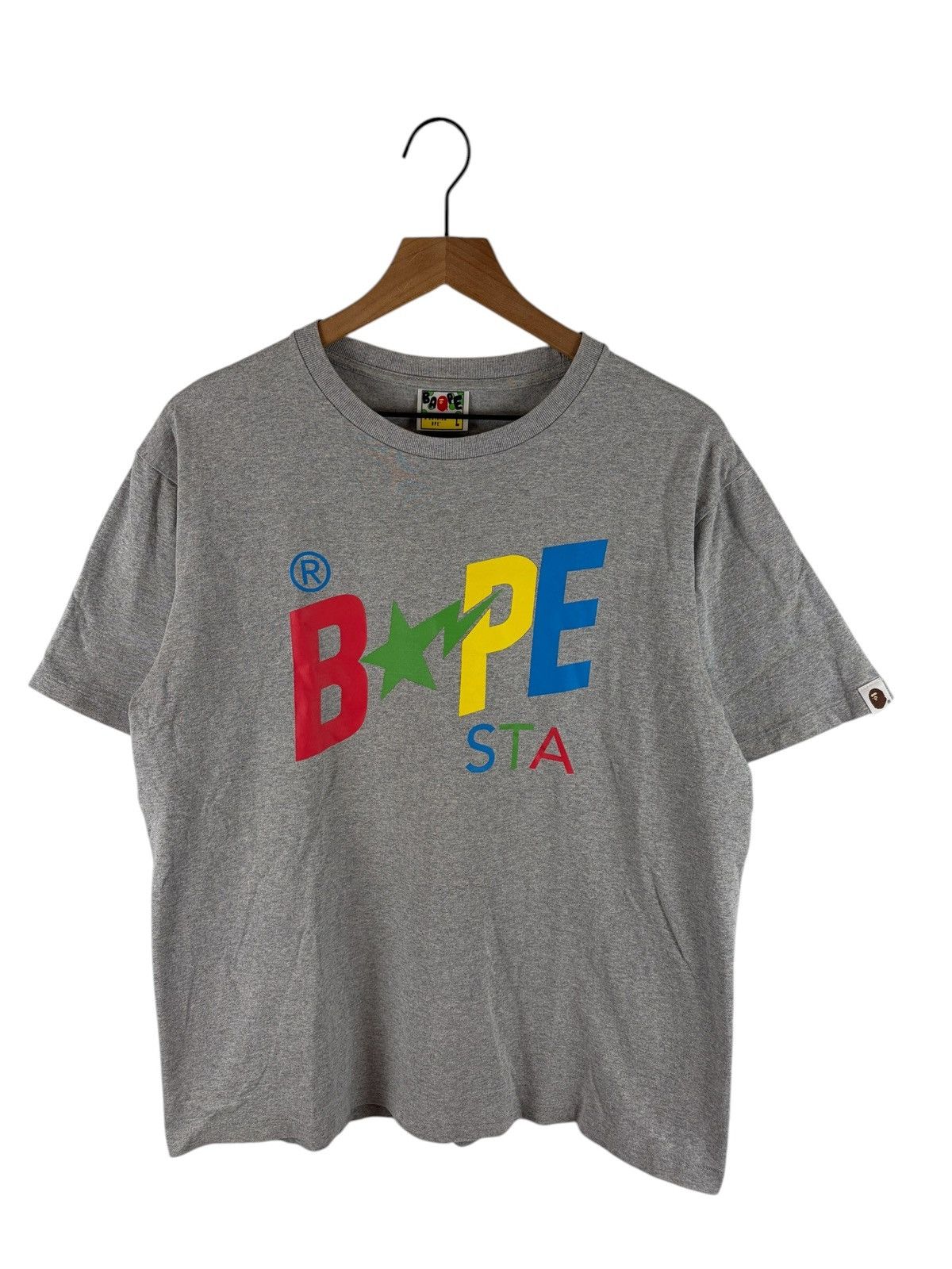 Bape Bape Sta Logo Print Tee Size US L / EU 52-54 / 3 - 1 Thumbnail