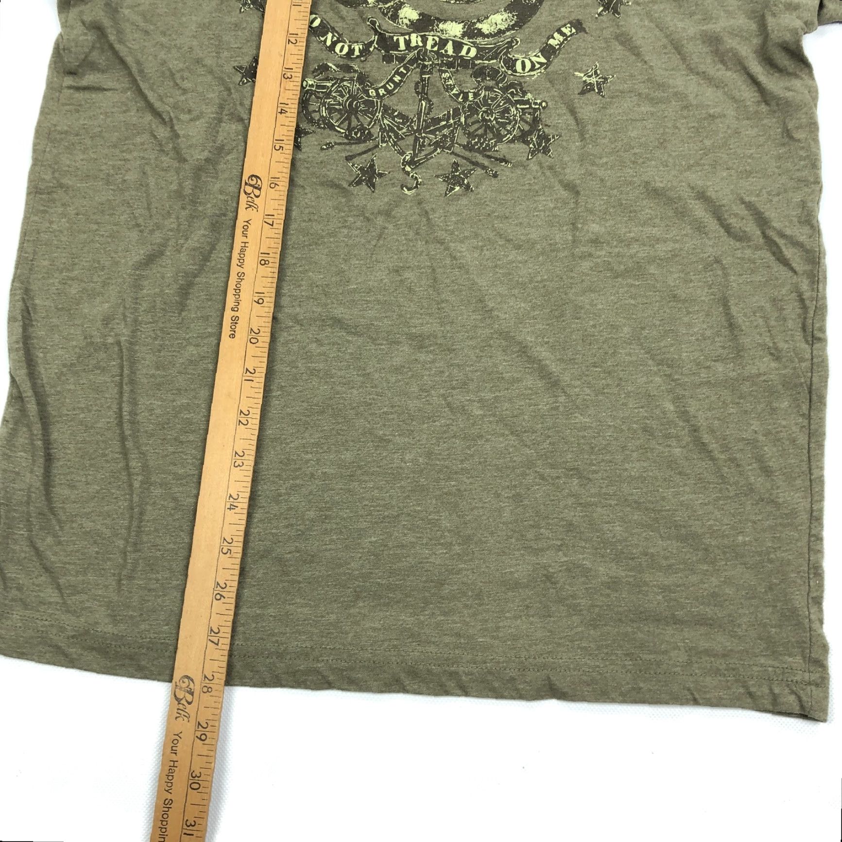 Olive Grunt Style Do Not Tread On Me Gadsden Flag T-Shirt Men's L Olive Green Size US L / EU 52-54 / 3 - 5 Thumbnail
