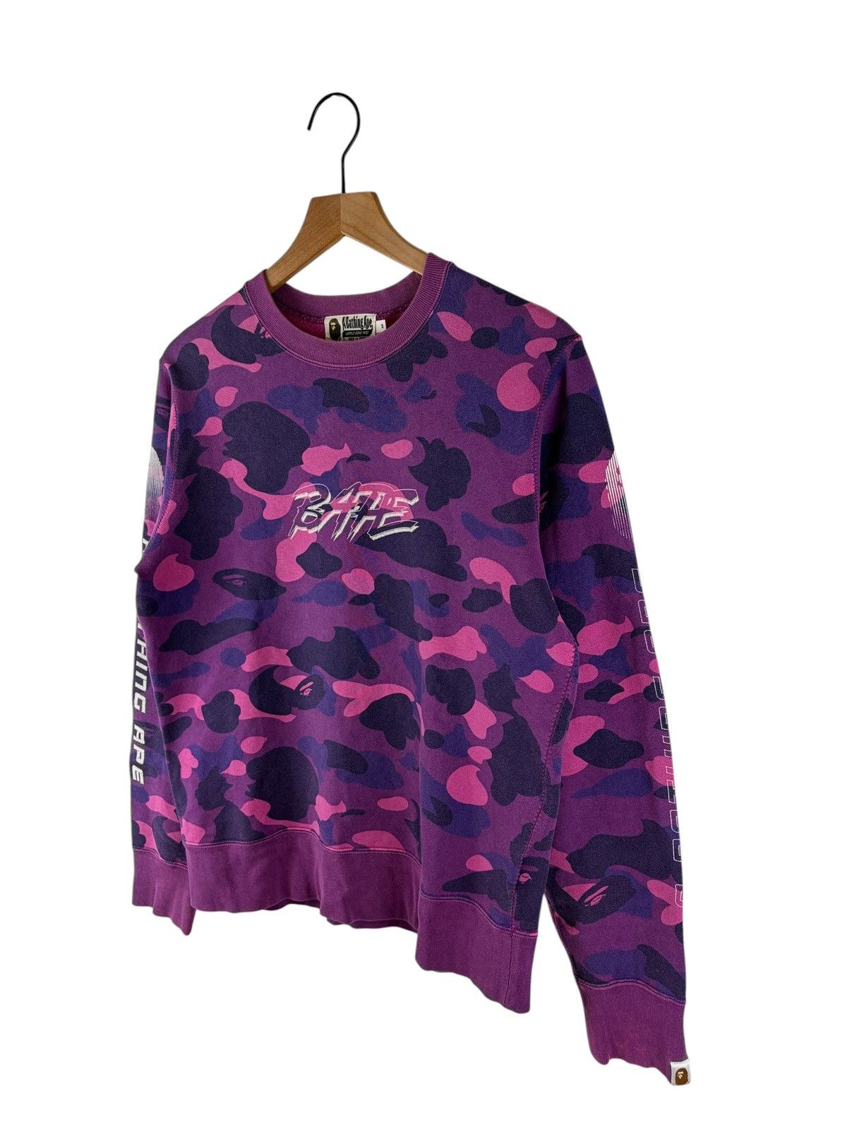 Bape Bape Camo Logo Print Sweatshirt Size US M / EU 48-50 / 2 - 2 Thumbnail