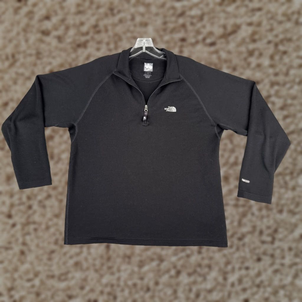 The North Face The North Face Shirt Men Medium Black Long Sleeve 1/4 Zip Mock Neck Poly Vapowic Size US M / EU 48-50 / 2 - 1 Thumbnail