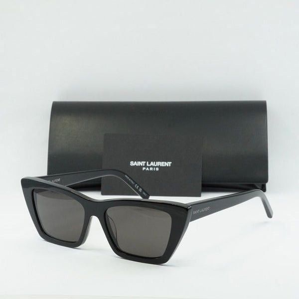 Saint Laurent Paris NEW SAINT LAURENT SL276 MICA 001 BLACK GREY SUNGLASSES Size ONE SIZE - 1 Thumbnail