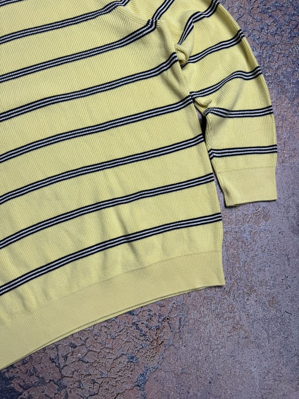 Lacoste Vintage Lacoste Sweater Knit Formal Jumper Yellow Size US XL / EU 56 / 4 - 12 Thumbnail