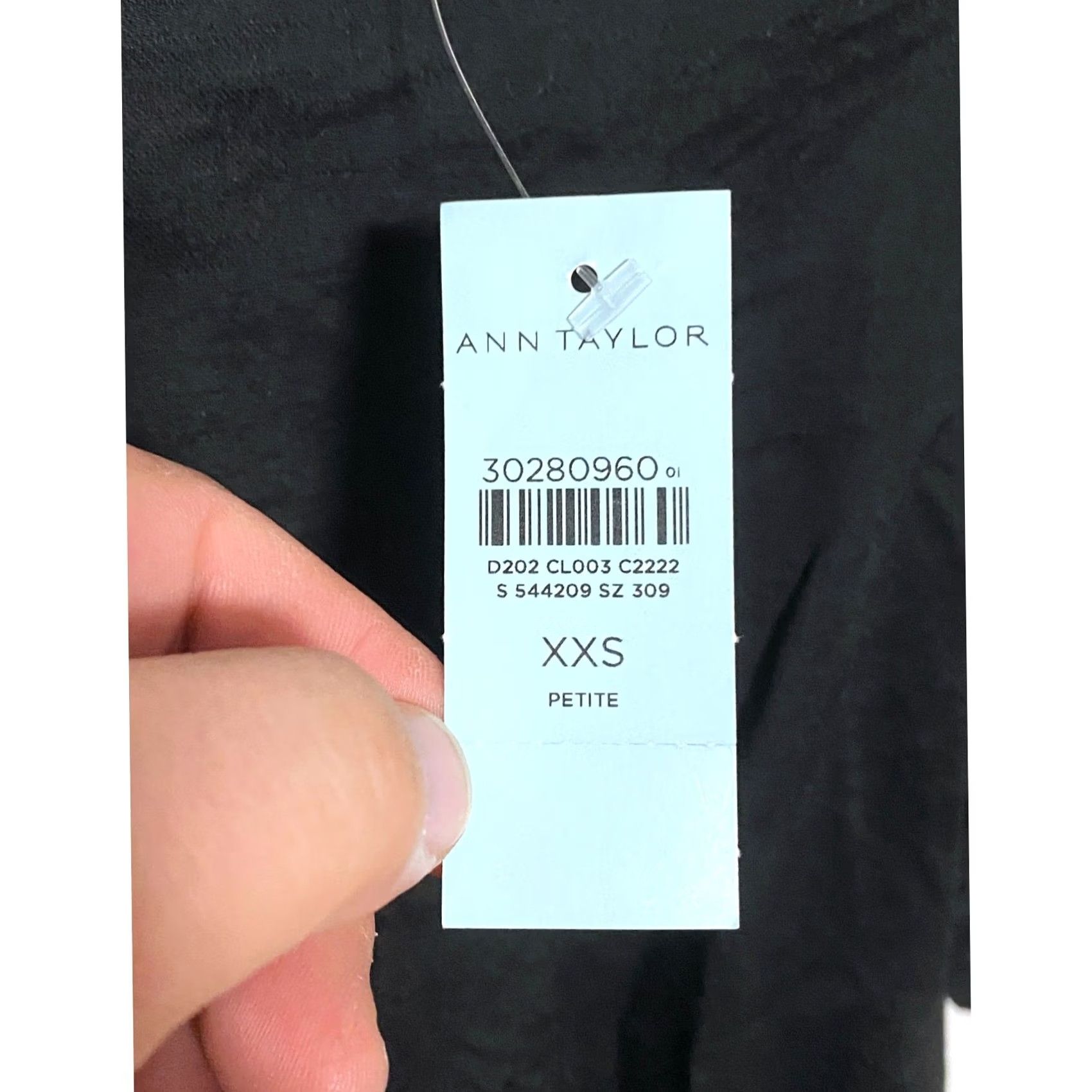Ann Taylor VINTAGE Ann Taylor Black Blouse Peplum Open Back Womens XXS Petite NWT Size XXS / US 00 / IT 34 - 2 Thumbnail