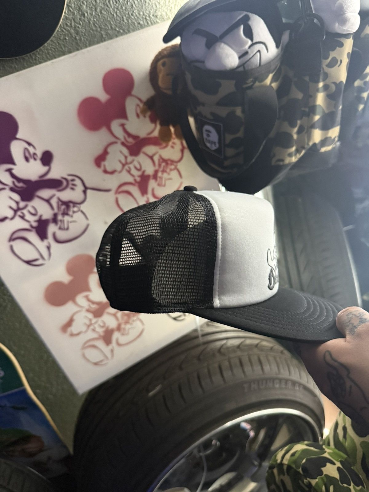 Neighborhood Stussy x Neighborhood Trucker Hat Size ONE SIZE - 5 Thumbnail