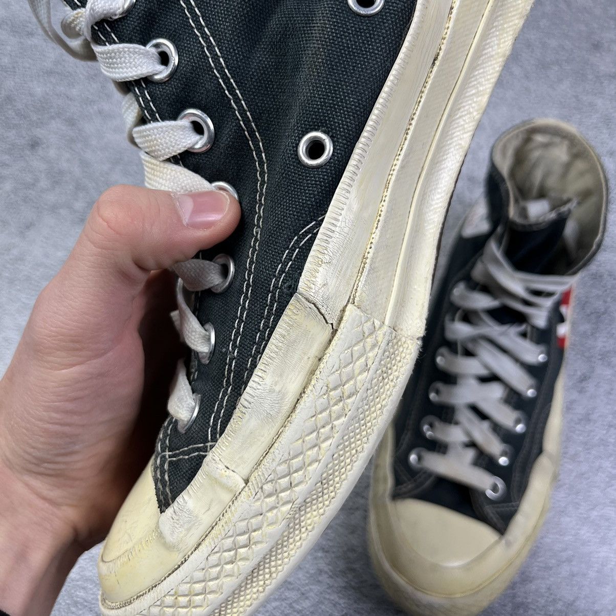 Converse × Comme des Garçons PLAY High Top Sneakers