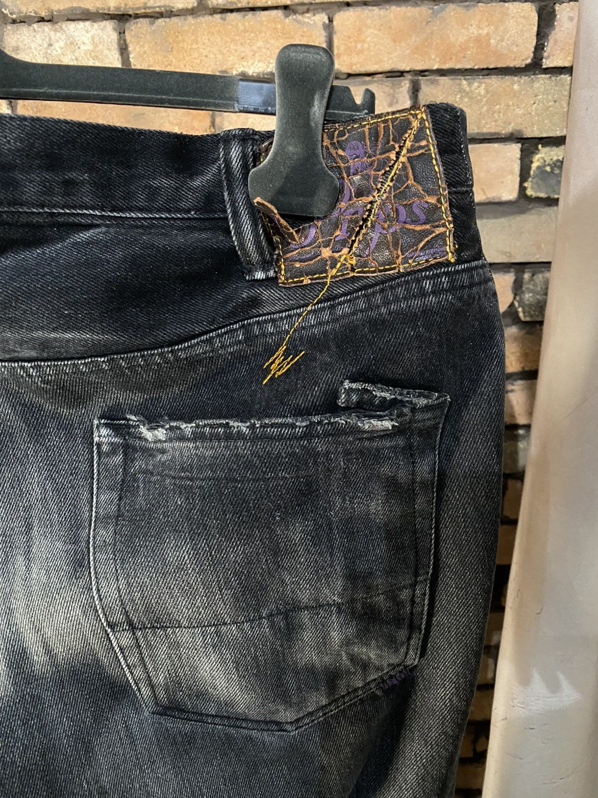Prps $476 OG PRPS JAPAN BLACK GREY WASH JEANS DENIM RELAX FIT Size US 36 / EU 52 - 3 Thumbnail