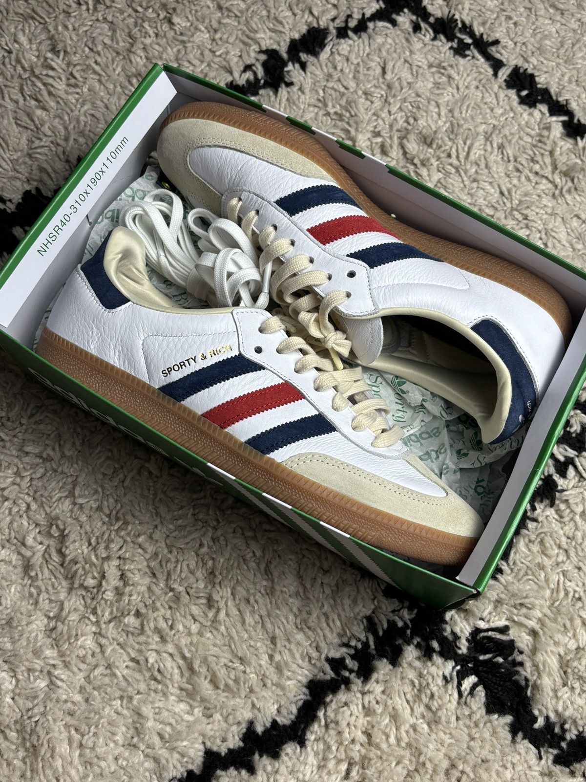 Adidas × Sporty & Rich Adidas x Sporty & Rich Samba OG Olympic Hype Sneakers Shoes Size US 10 / EU 43 - 2 Thumbnail