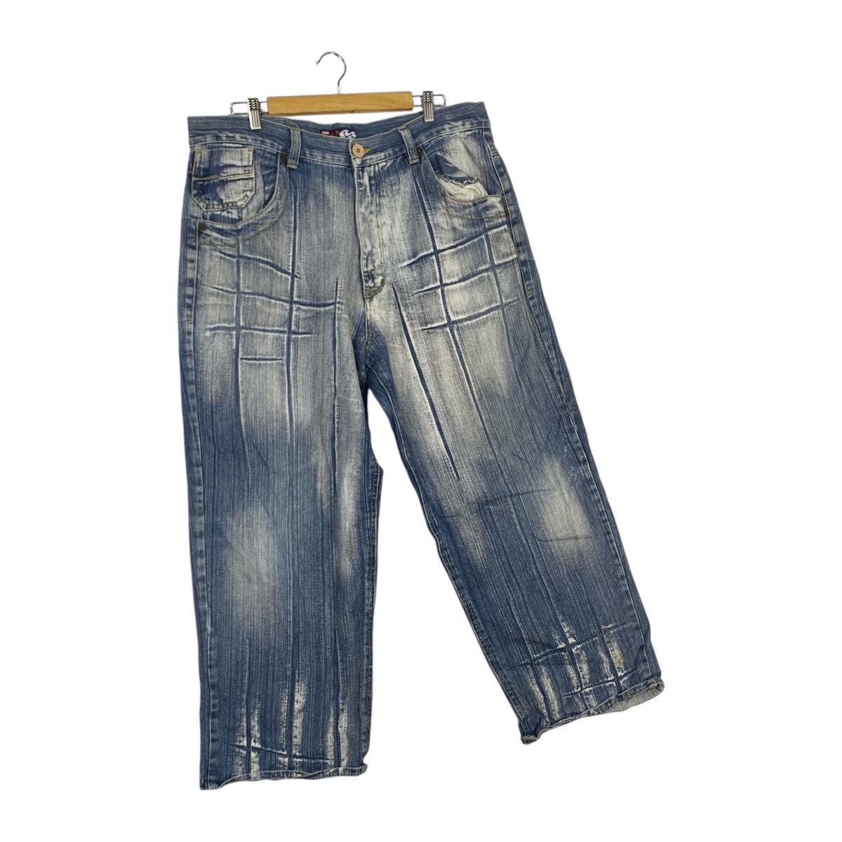 Designer × Vintage Vintage Raw Blue Denim Regular Size Shorts for Men Size US 32 / EU 48 - 3 Thumbnail