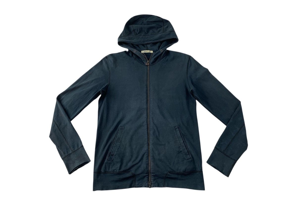 Helmut Lang Helmut Lang Zip Up Hooded Jacket Distressed Style Size US M / EU 48-50 / 2 - 1 Thumbnail