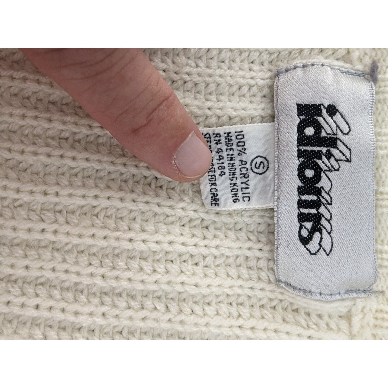 Vintage VINTAGE Cream Cable Knit Button Cardigan Sweater Women's Small S6W Size S / US 4 / IT 40 - 4 Thumbnail