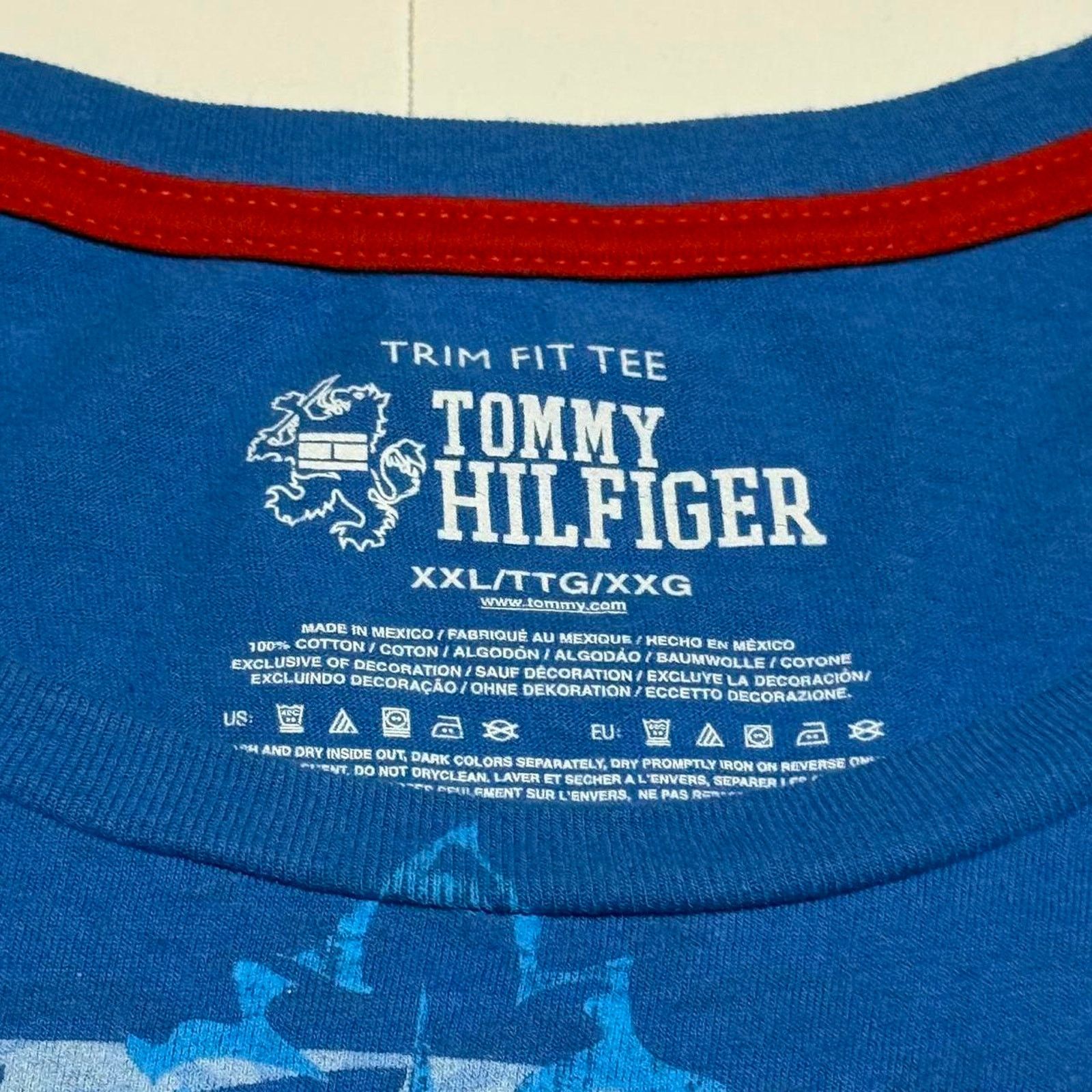 Tommy Hilfiger Tommy Hilfiger Mens Trim Fit Tee Short Sleeve Size XXL Size US XXL / EU 58 / 5 - 3 Thumbnail