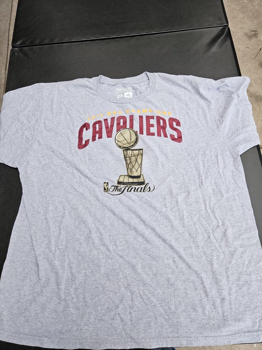 Adidas Lebron James Cleveland Caveliers 2016 NBA Finals Adidas Tee Size US XXL / EU 58 / 5 - 1 Thumbnail