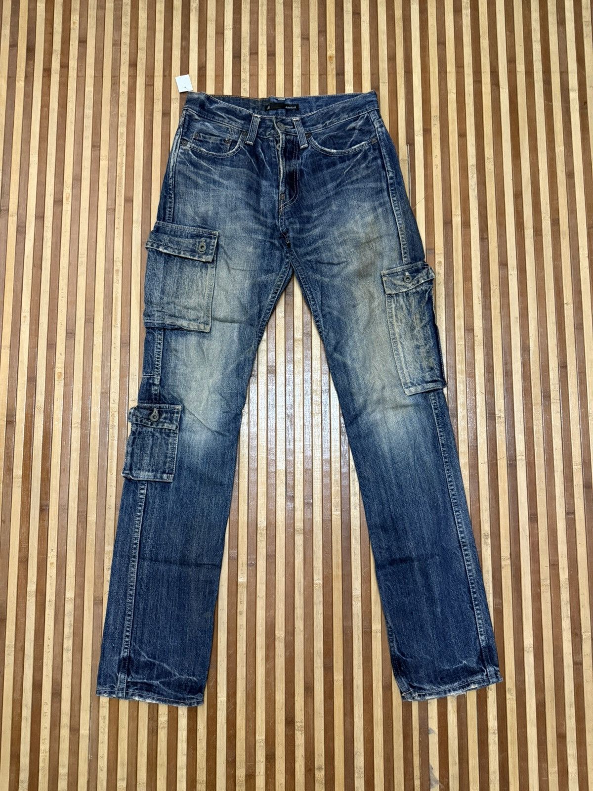 Johnbull Vintage JOHNBULL Denim Cargo Pants 7 Pockets / Streetwear Size US 28 / EU 44 - 6 Thumbnail