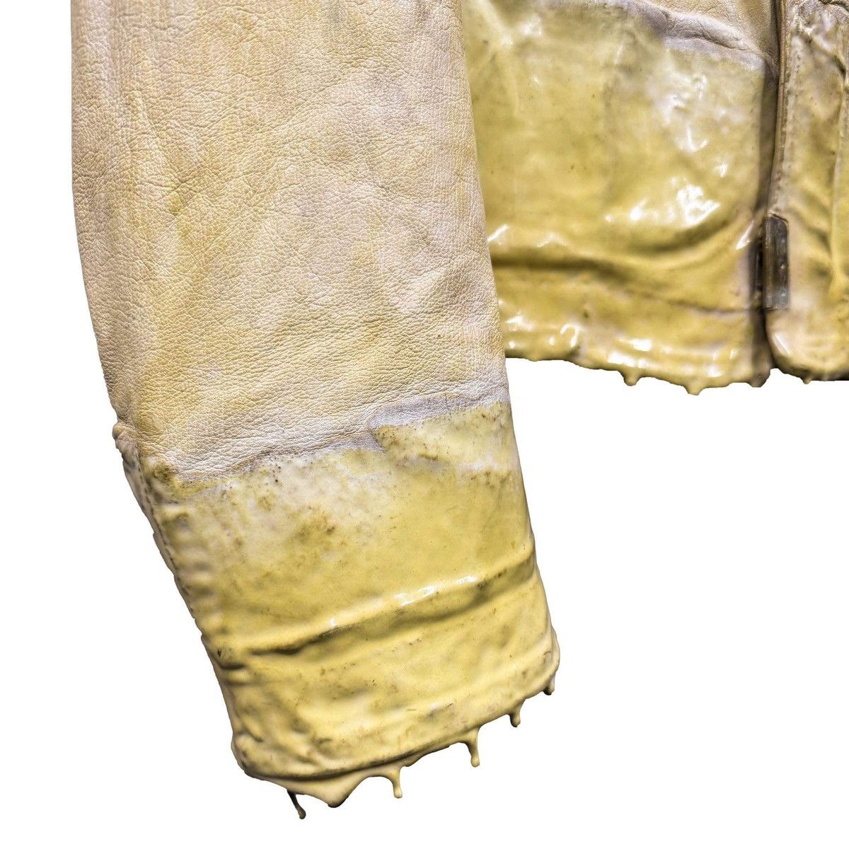 Carol Christian Poell LM/2498R Leather Jacket with Drip-rubber Size US S / EU 44-46 / 1 - 6 Thumbnail