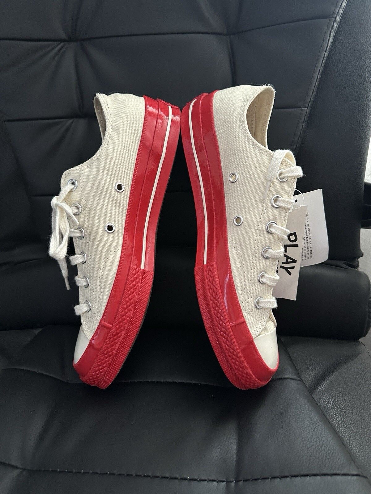Comme des Garcons PLAY × Converse COMME DES GARCONS PLAY x Converse Chuck Taylor Sneakers Mens Size US 8.5 / EU 41-42 - 7 Thumbnail