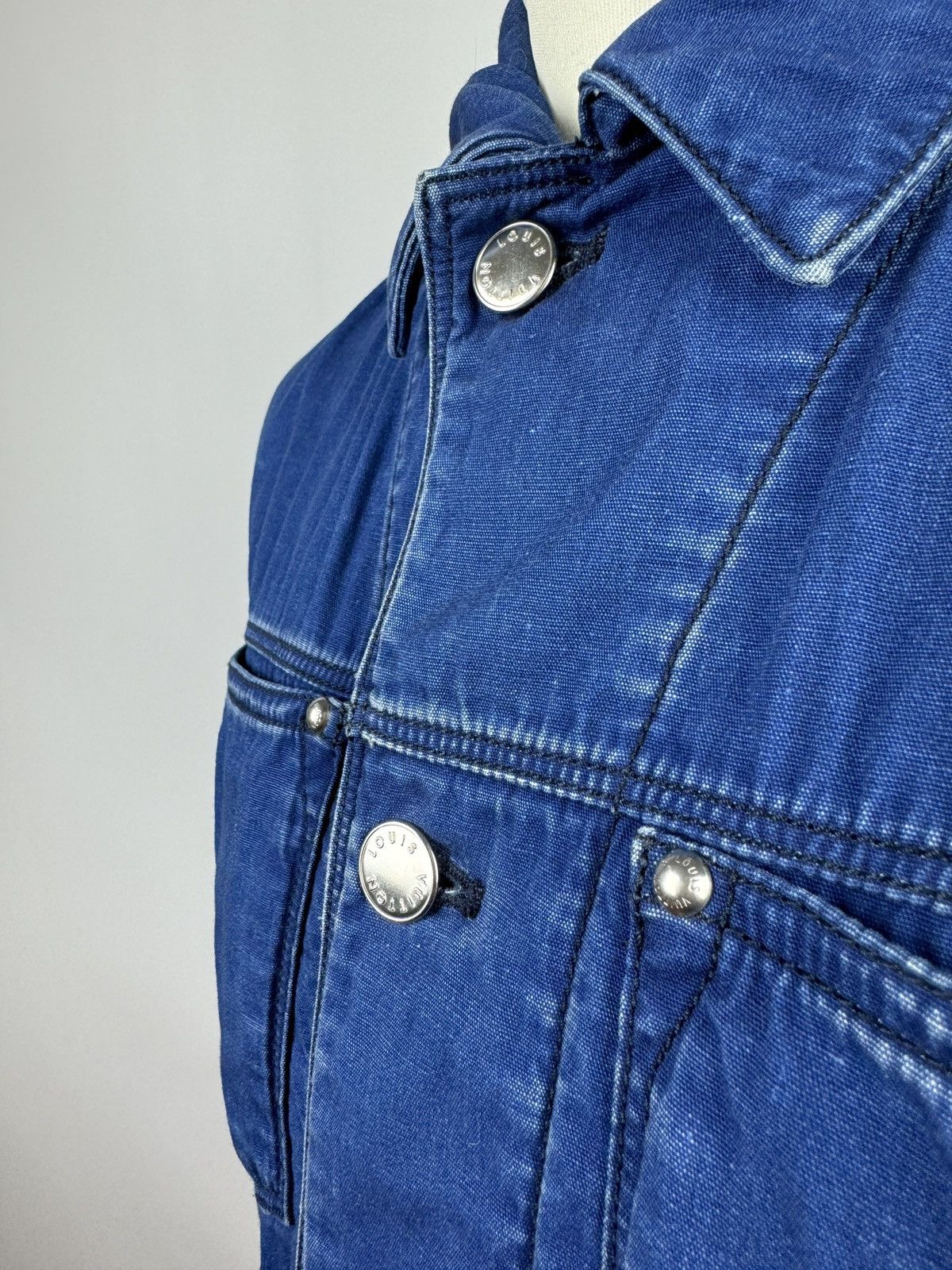 Louis Vuitton × Vintage Louis Vuitton Denim Jacket vintage Size US L / EU 52-54 / 3 - 2 Thumbnail