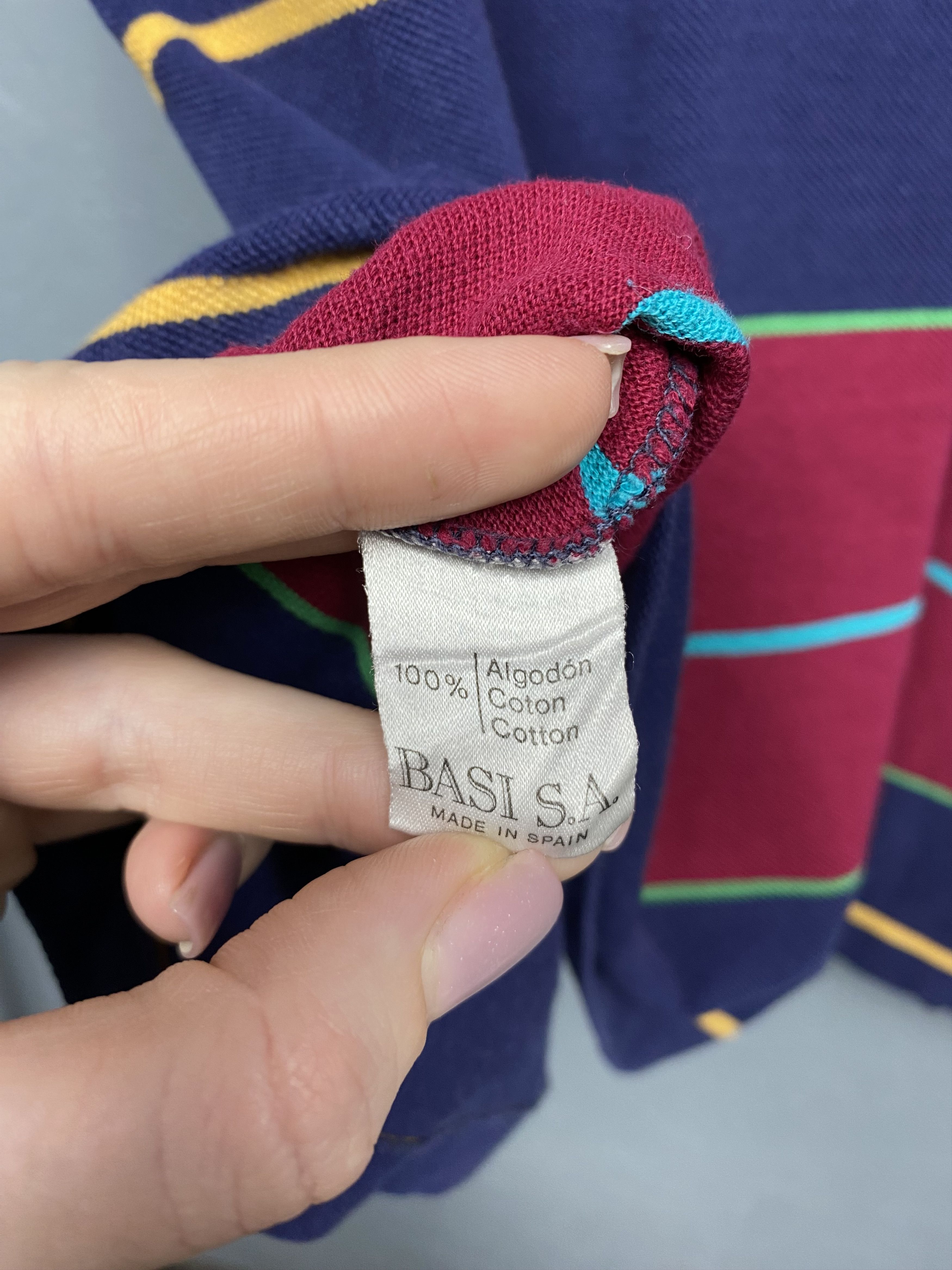 Lacoste × Vintage Lacoste 90s Vintage Mens Striped Polo Shirt Size 8 XXL Size US XXL / EU 58 / 5 - 6 Thumbnail