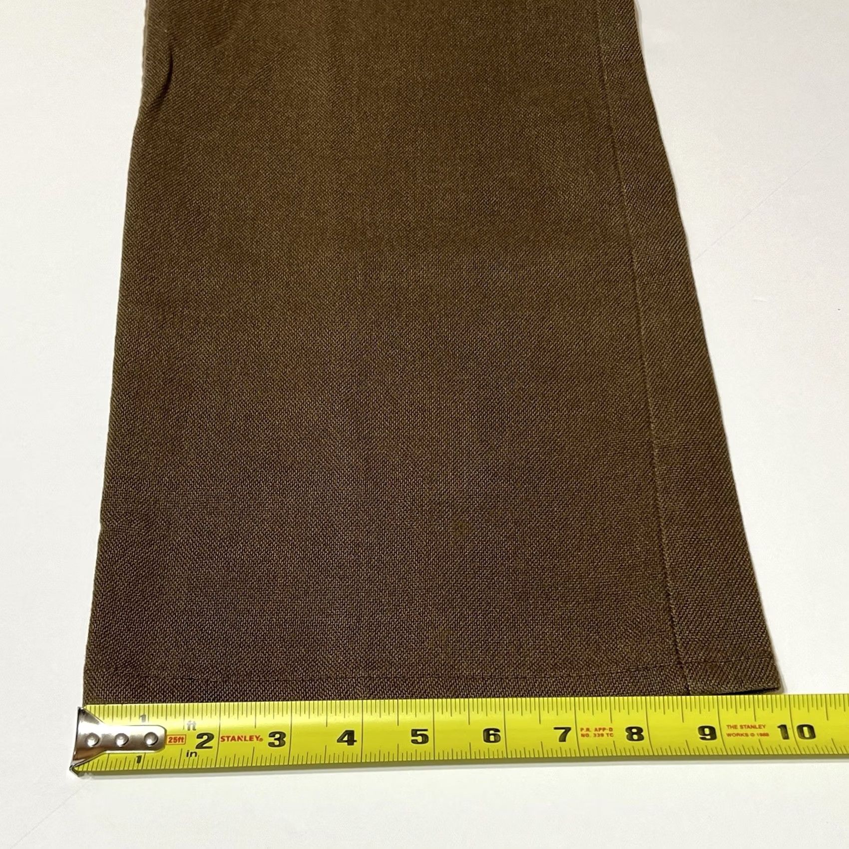 Levi's VINTAGE Levi's Sta-Prest 517 Pants Men's 40x30 40x29 Brown Leather Logo USA Bootcut Zip Front Pockets High Rise Regular Inseam 29" Made in USA Mens Size US 40 / EU 56 - 7 Thumbnail