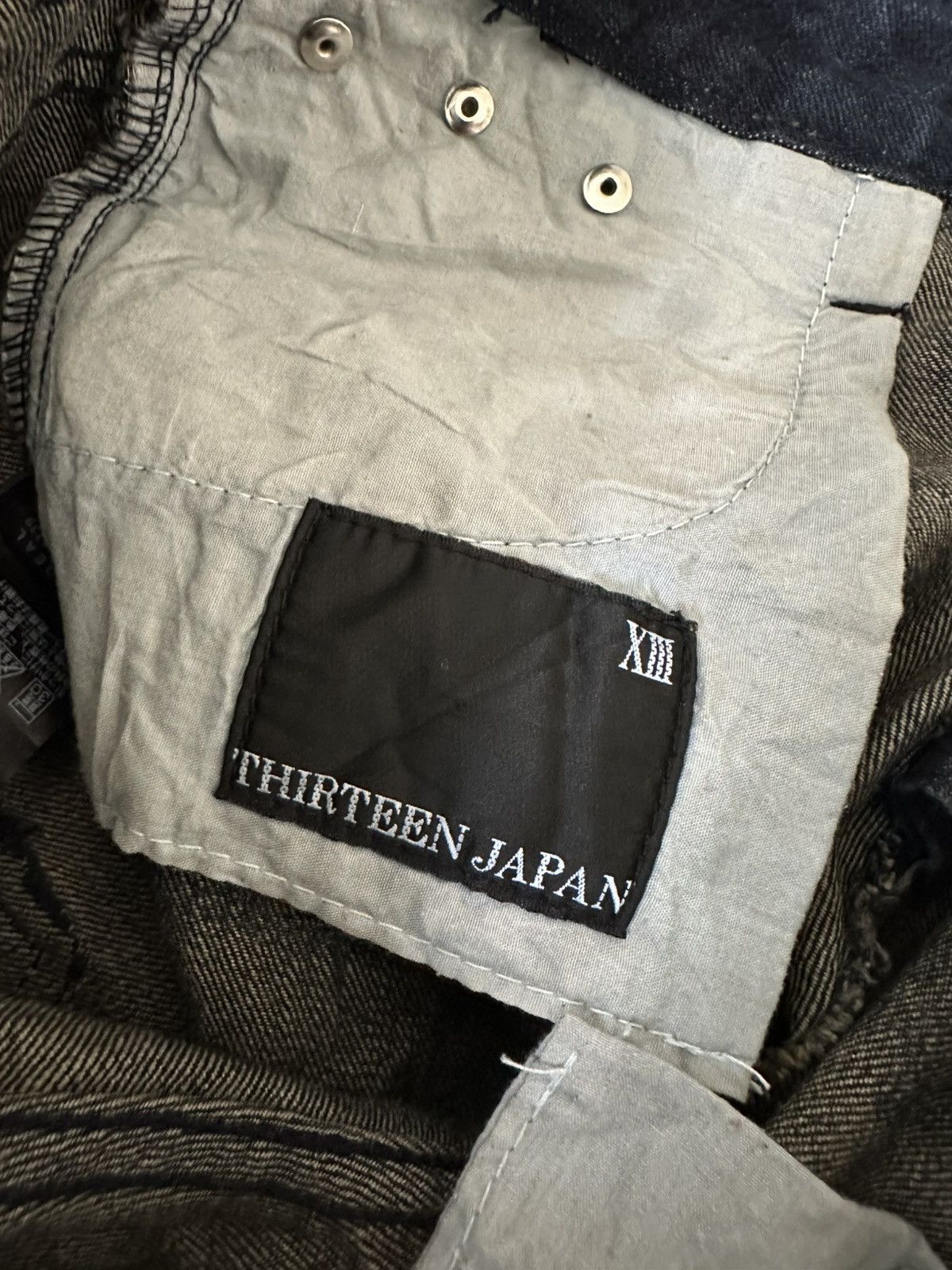 Japanese Brand FLARE Thirteen Japan Claw Marks Lowrise Design Denim Size US 29 - 19 Thumbnail