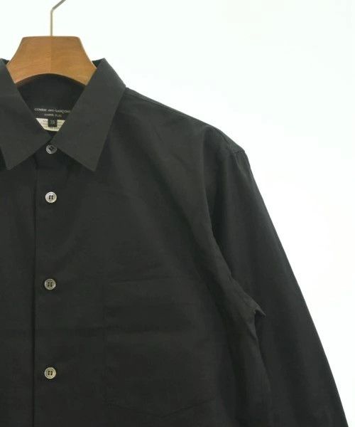 Comme des Garcons Homme Plus Shirt Uneven Hem Long Sleeve Button Up Plain Black Size US XS / EU 42 / 0 - 4 Thumbnail