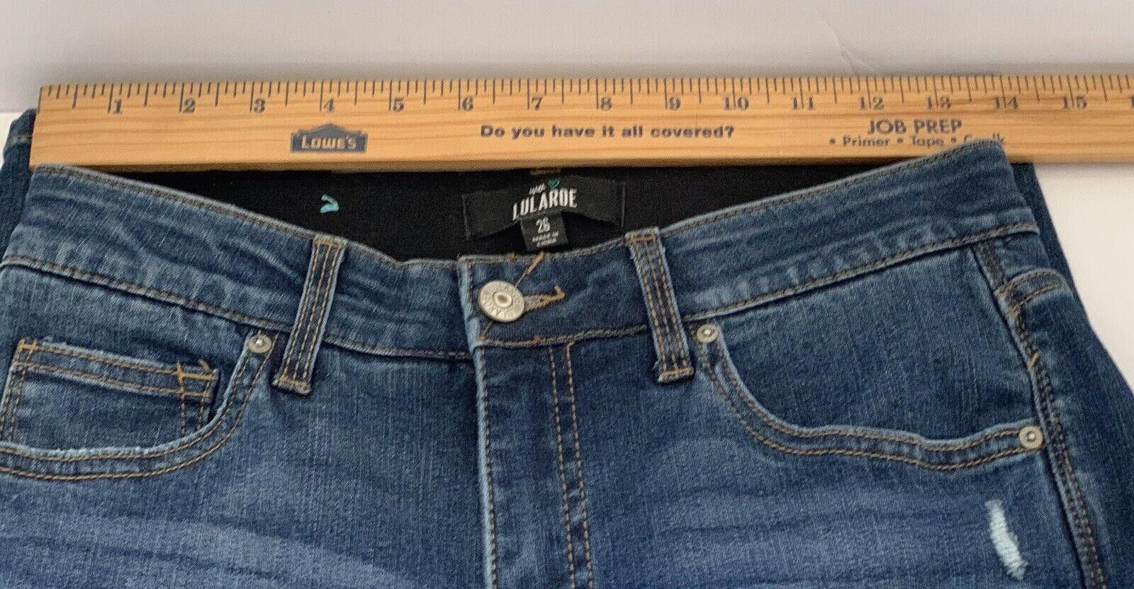 Designer Lularoe Denim The Staple Wash Skinny Leg Shaping Magic Waist Size 42" / US 20 - 8 Thumbnail