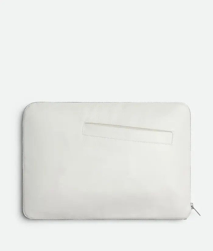 Bottega Veneta o1bcso1str0725 Packable Nylon Parka in White Size L / US 10 / IT 46 - 4 Thumbnail