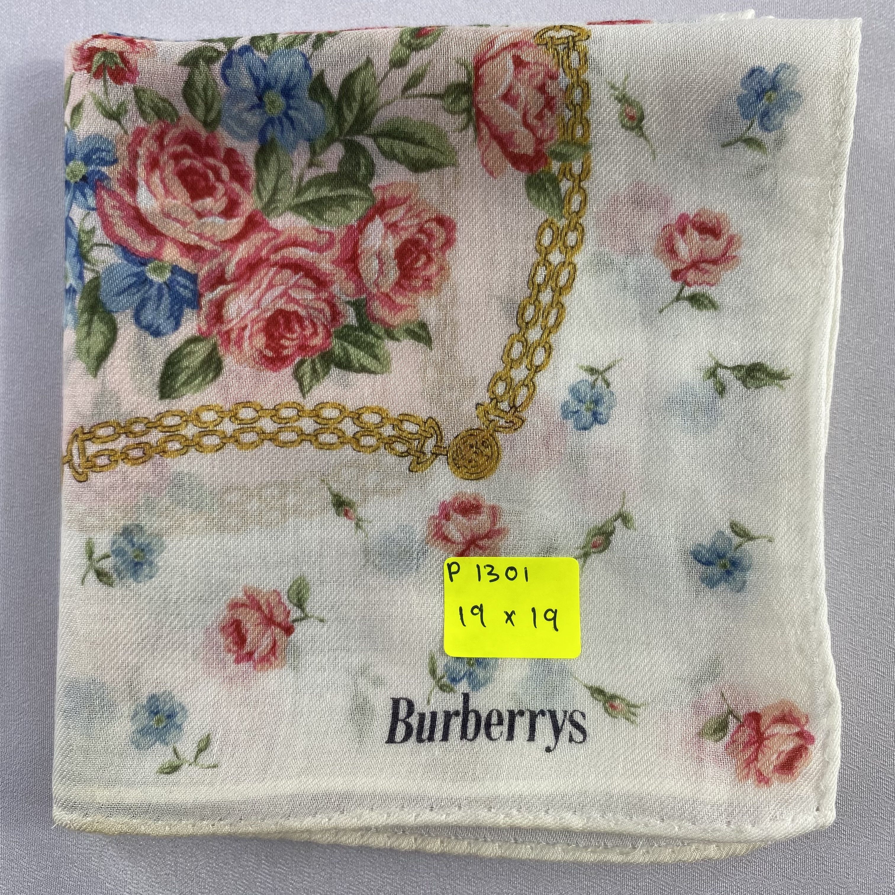 Burberry × Vintage Burberry Handkerchief / Neckerchief / Bandana-P1301 Size ONE SIZE - 6 Thumbnail