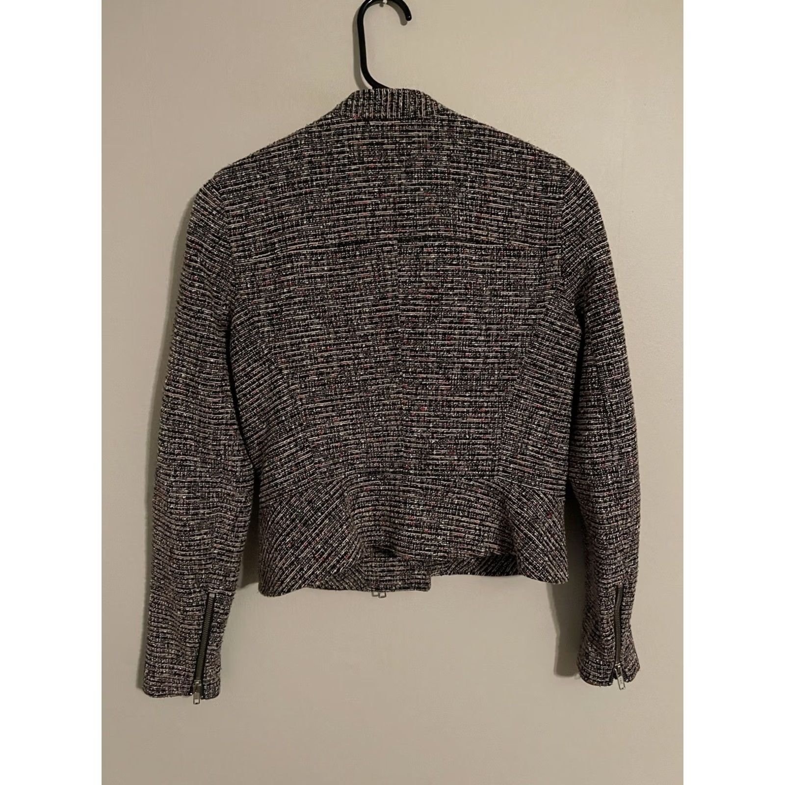 Theory Theory Kinde Prospect Space Tweed Moto Zip Jacket Multicolor Women's 4 Jacket Mens Womens? Size S / US 4 / IT 40 - 5 Thumbnail