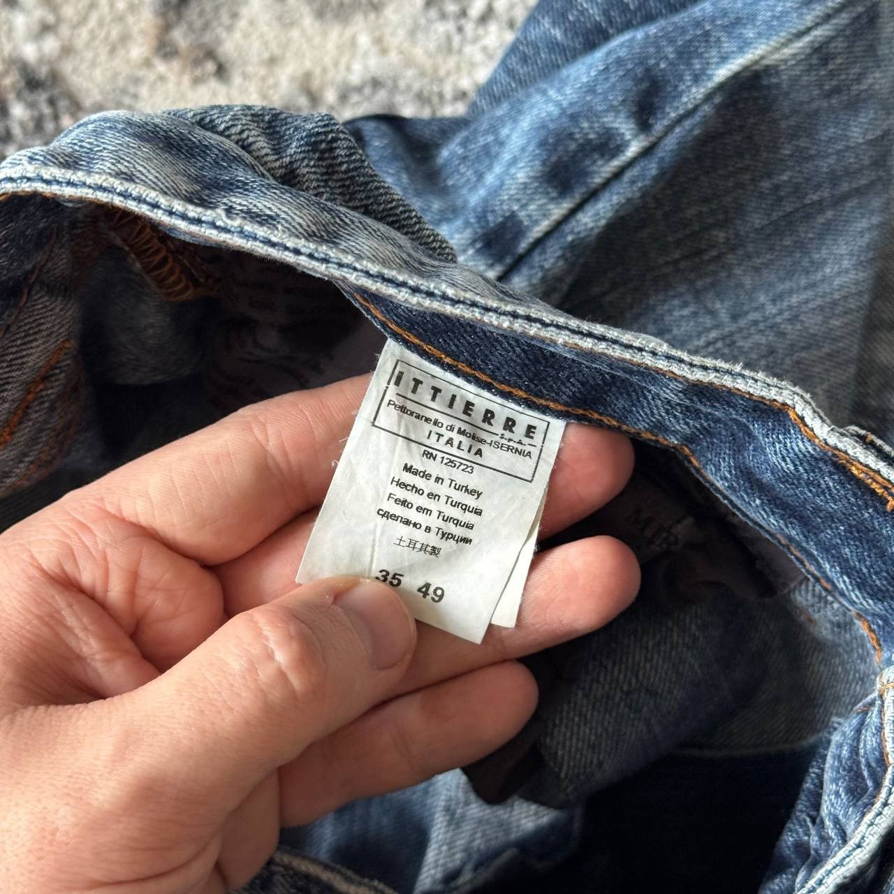 John Galliano RARE John Galliano Vintage Denim Washed Faded Goth Jeans Size 35" - 10 Thumbnail