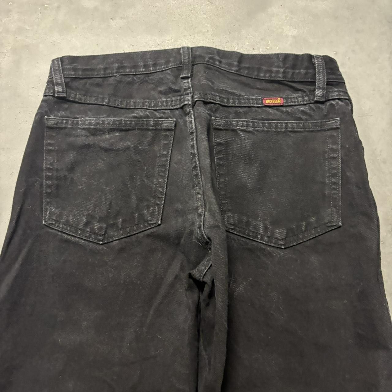 Japanese Brand × Vintage Crazy Vintage Y2K/2000s Grunge Solid Black Essential Denim Jeans! Size US 32 / EU 48 - 7 Thumbnail