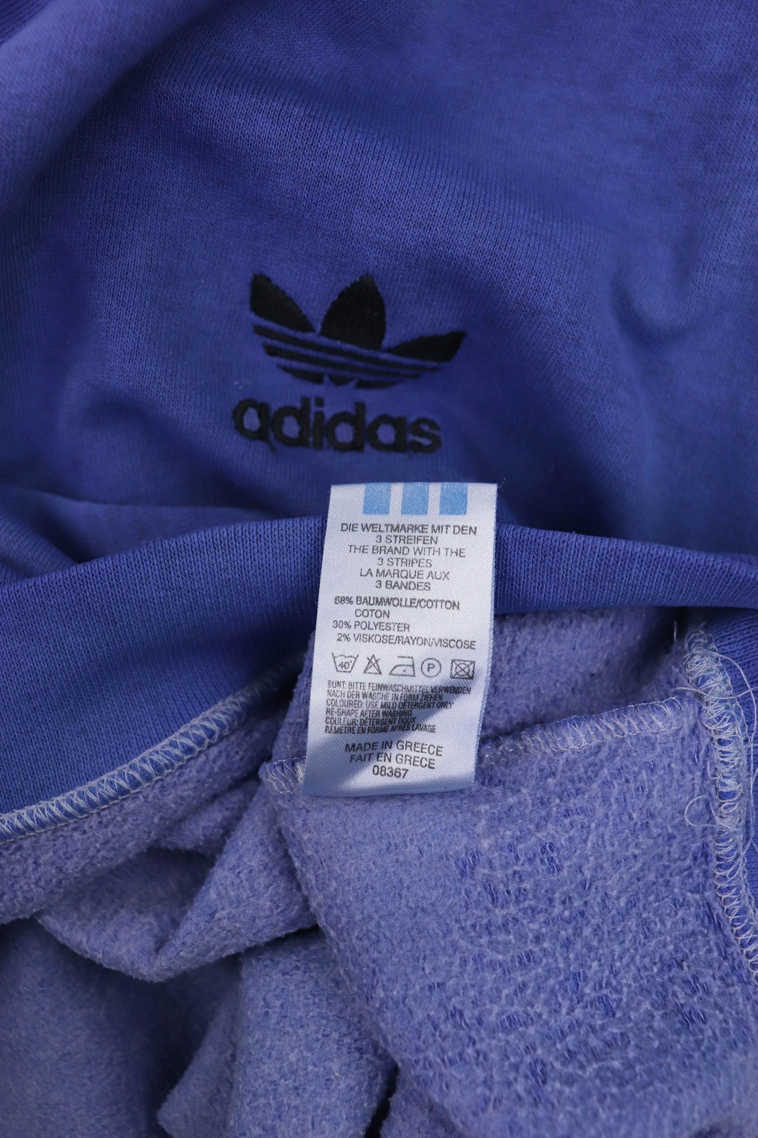 Adidas 90s Vintage Adidas Overdyed Distressed Sun Faded Sweatshirt Size US L / EU 52-54 / 3 - 18 Thumbnail
