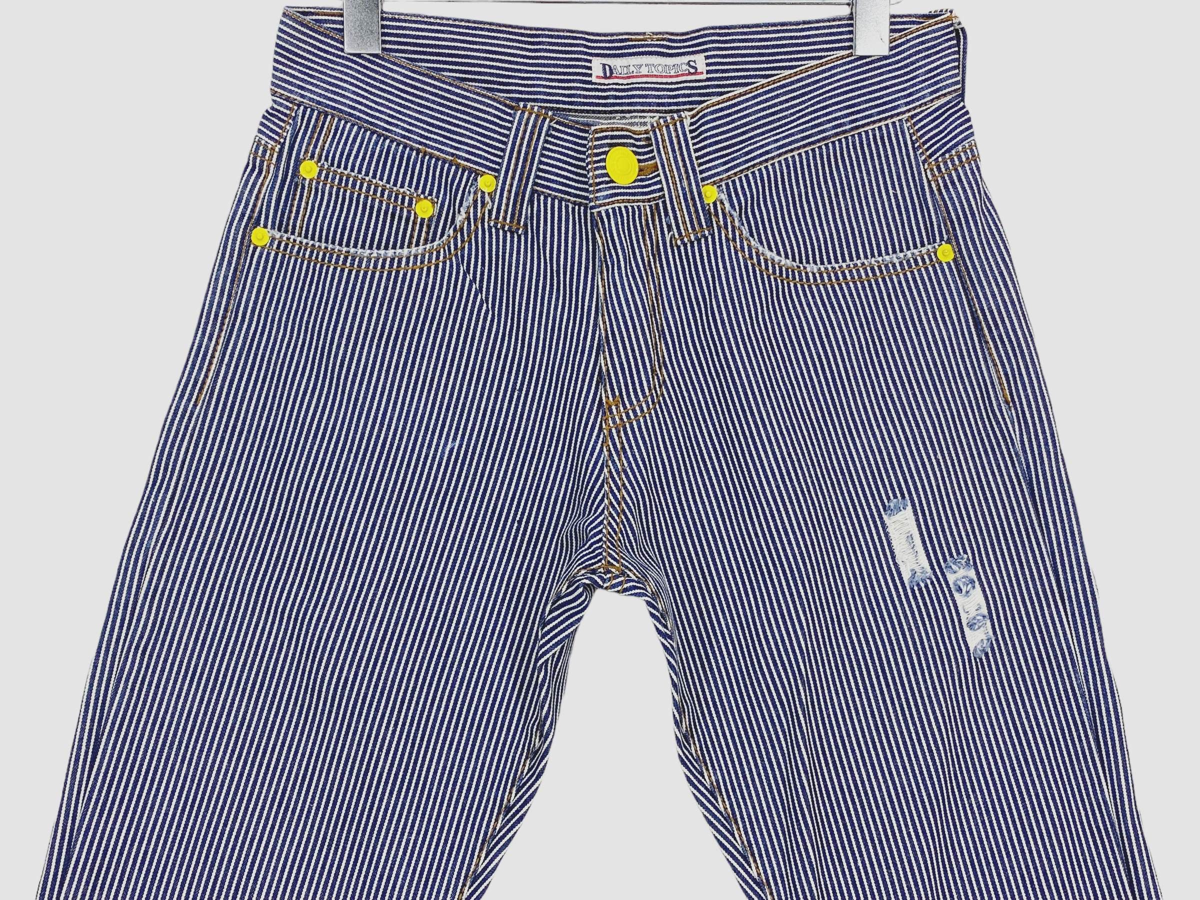 Japanese Brand DailyTropics Hickory Striped Pants Japanese Vintage Trousers Size US 29 - 3 Thumbnail