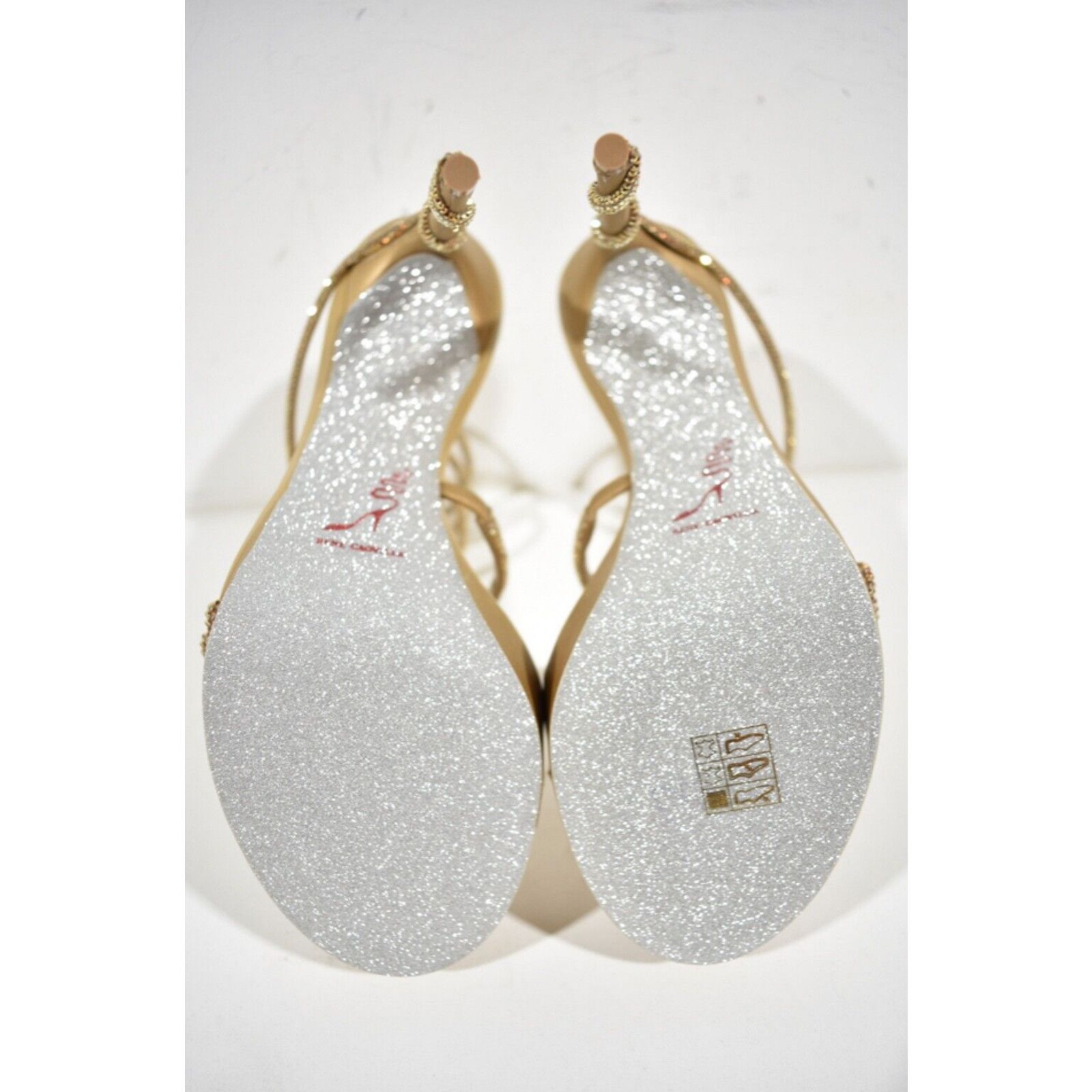 Rene Caovilla Margot 130 Crystal Platform Wrap Strap Sandal Heel Pump 41 Size US 11 / IT 41 - 12 Thumbnail