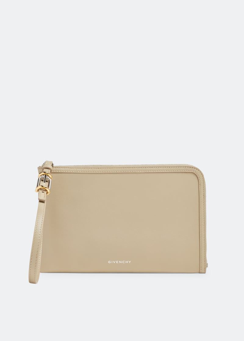 o1w1db10525 Size: OS/Voyou Zipped Pouch in Beige