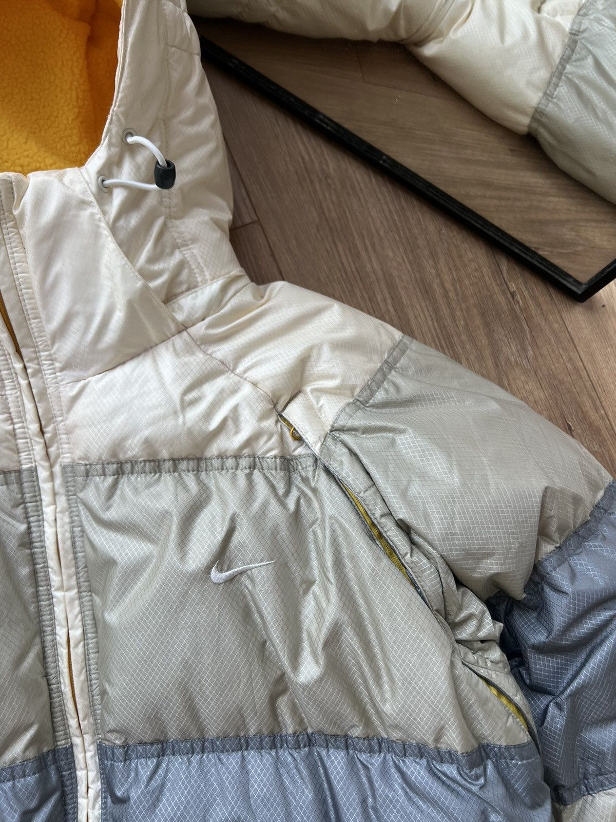 Nike 00’s NIKE REVERSIBLE SWOOSH FLEECE DOWN PUFFER JACKET Y2K Size US XL / EU 56 / 4 - 7 Thumbnail