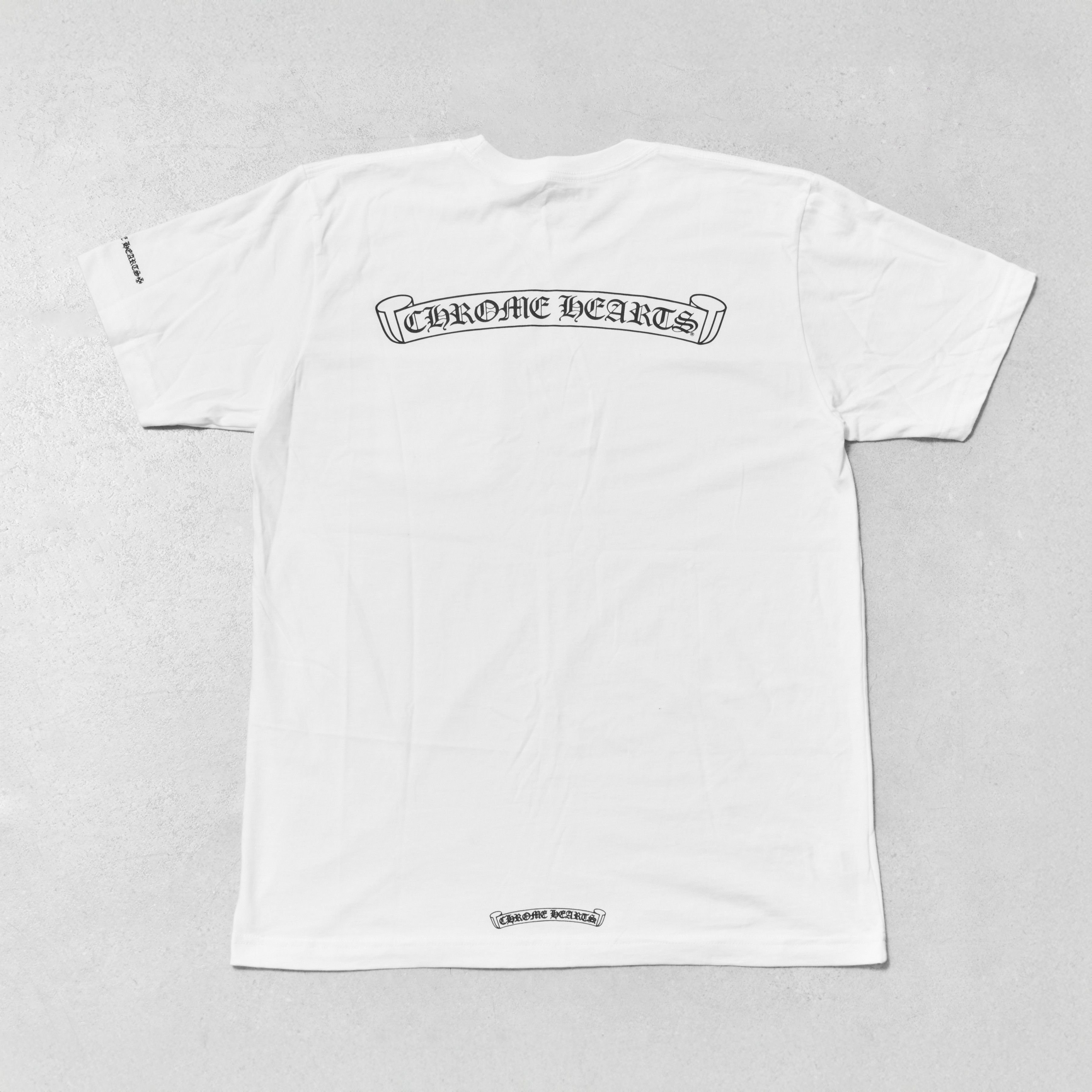 Chrome Hearts CHROME HEARTS Scroll Logo T Shirt WHITE Size US L / EU 52-54 / 3 - 1 Thumbnail