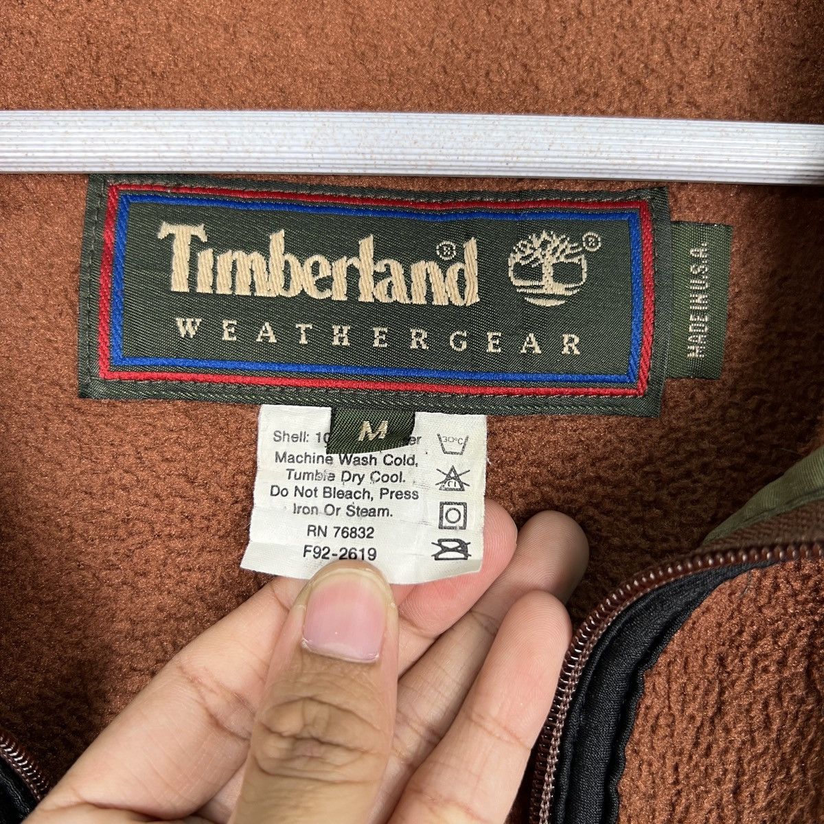 Timberland 🔥 90s VINTAGE TIMBERLAND FLEECE MADE IN USA Size US M / EU 48-50 / 2 - 16 Thumbnail
