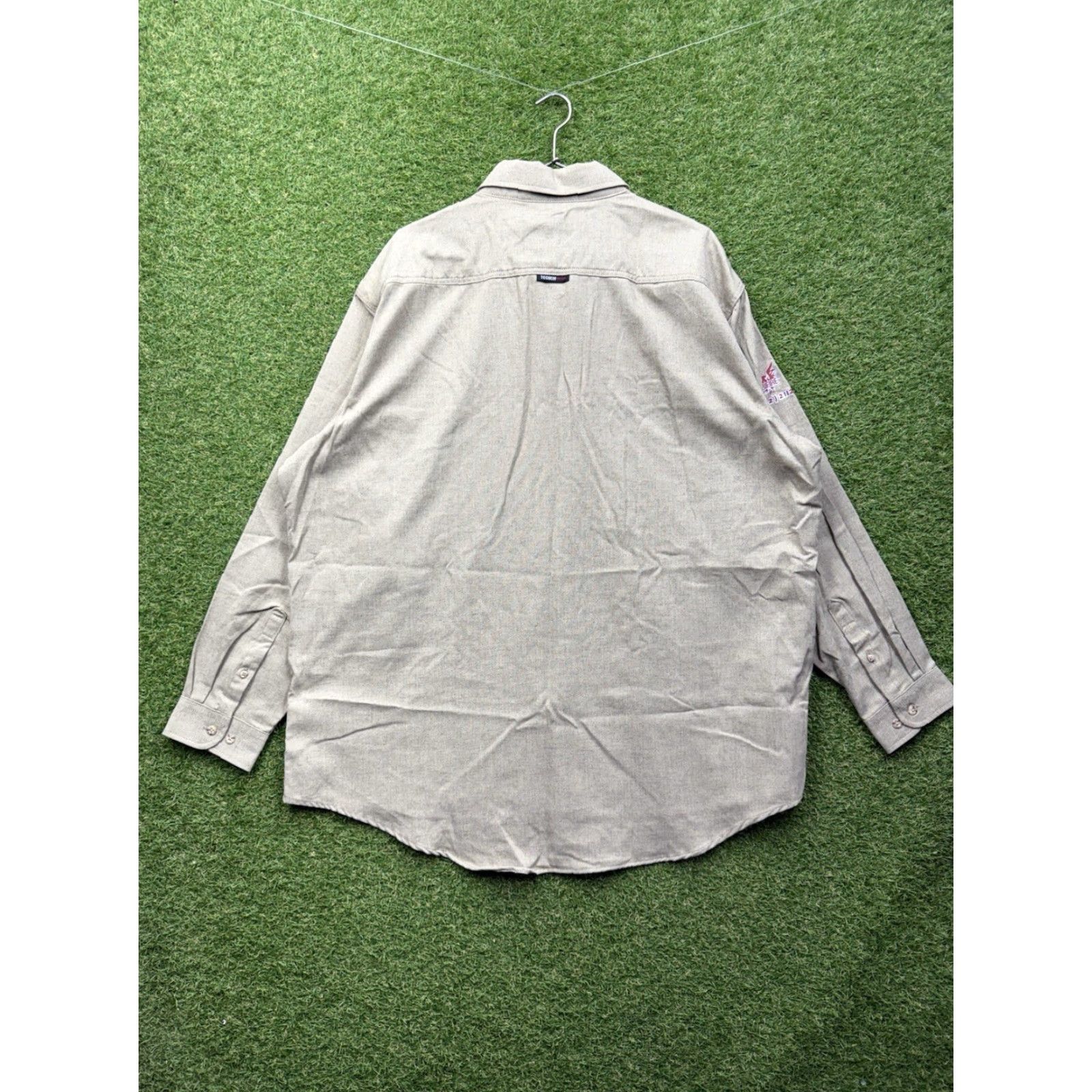 Denime Drifire Button-Up Shirt Mens 3XLT Denim Chambray Casual Workwear Beige 90s Classic Shirt Mens Size US XXL / EU 58 / 5 - 2 Thumbnail