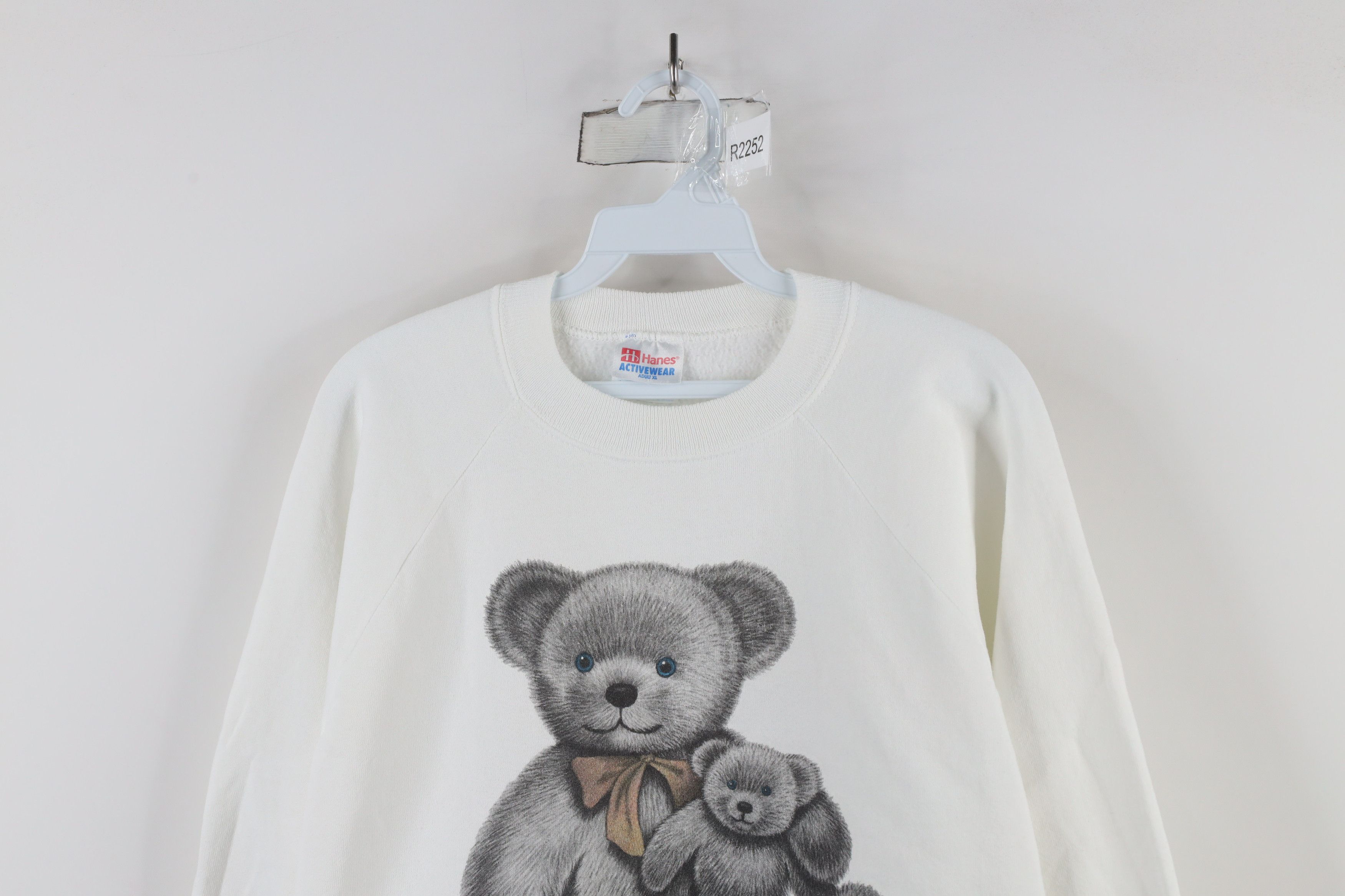 Vintage Vintage 90s Streetwear Teddy Bear Crewneck Sweatshirt USA Size XL / US 12-14 / IT 48-50 - 2 Thumbnail