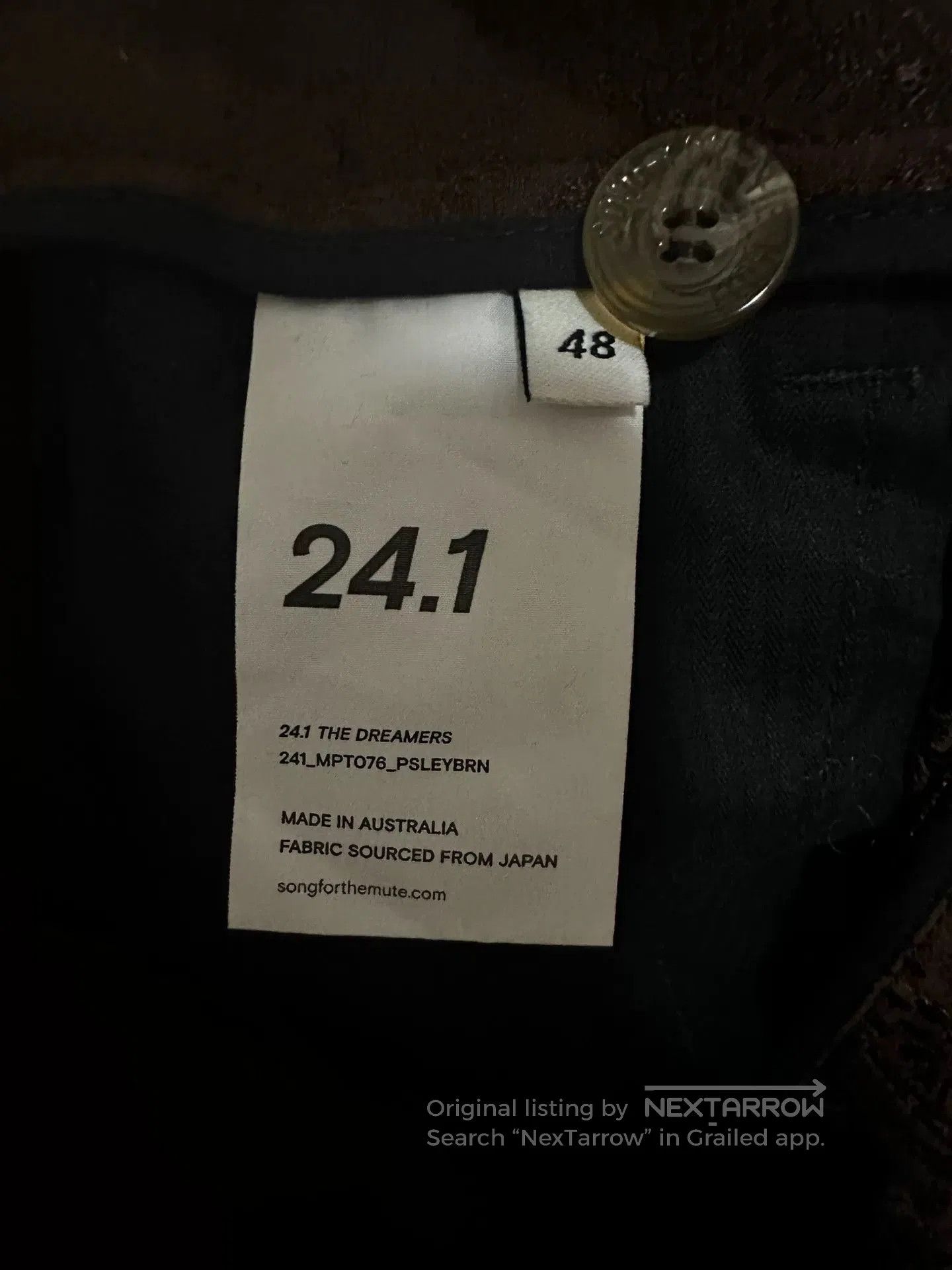 Song For The Mute SFTM 24.1 The Dreamers Strap Trousers. Size US 32 / EU 48 - 4 Thumbnail