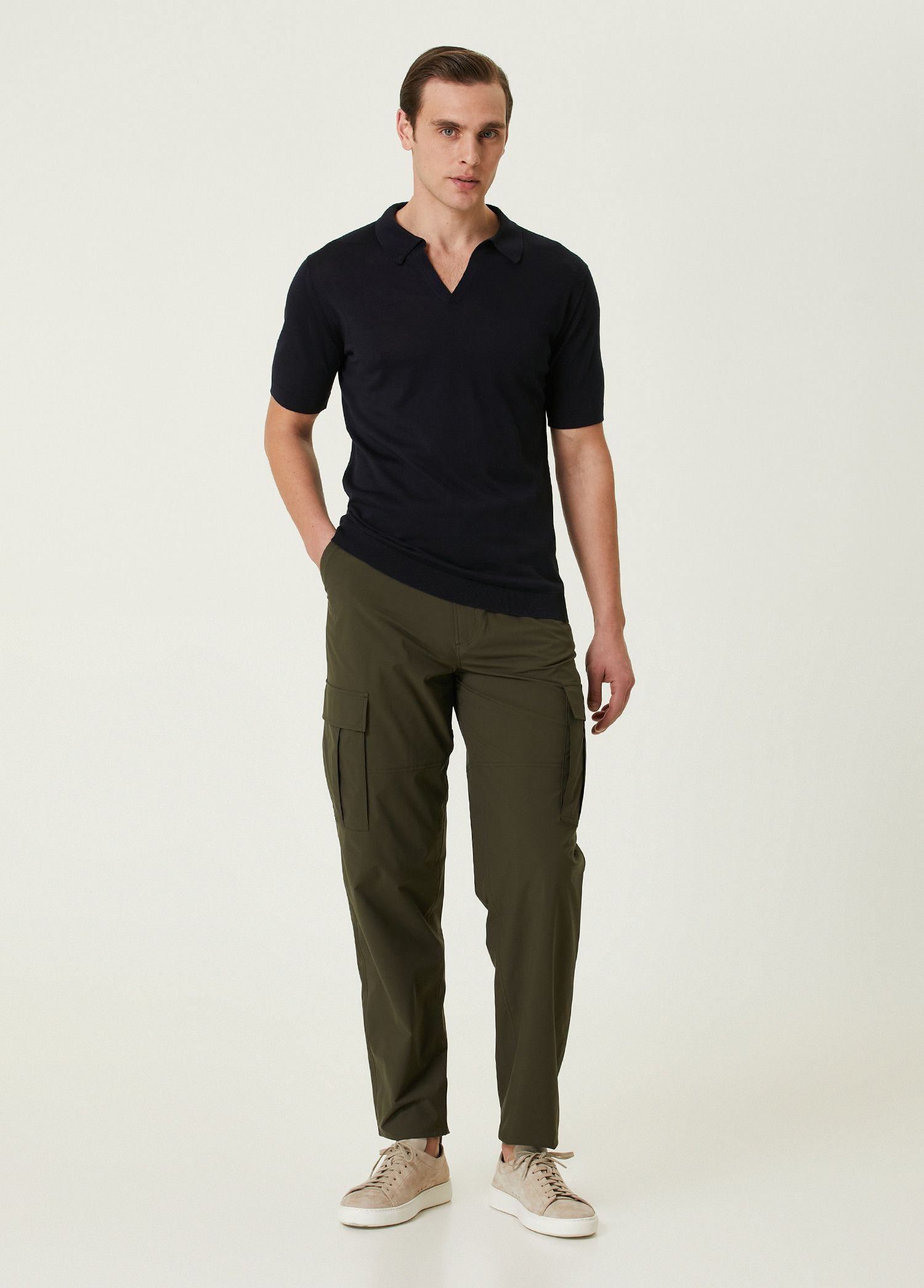 John Smedley JOHN SMEDLEY Noah navy blue knit cotton polo shirt XXL q Size US XXL / EU 58 / 5 - 2 Thumbnail