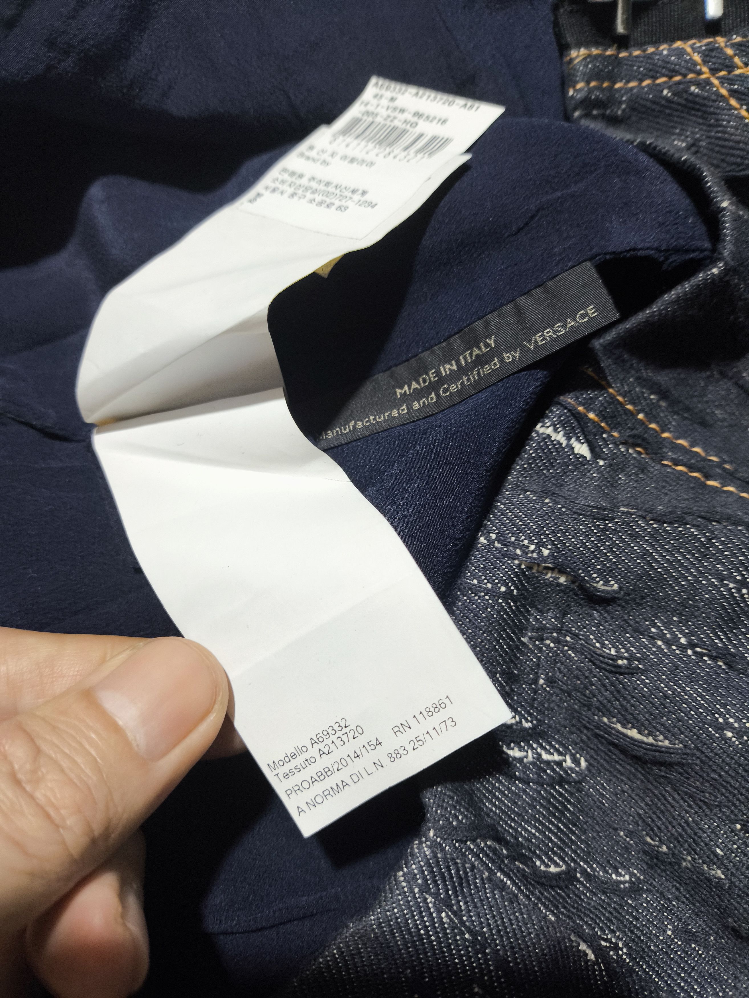 Versace Versace Denim Mini Skirt Size 38" / US 16 / IT 52 - 9 Thumbnail