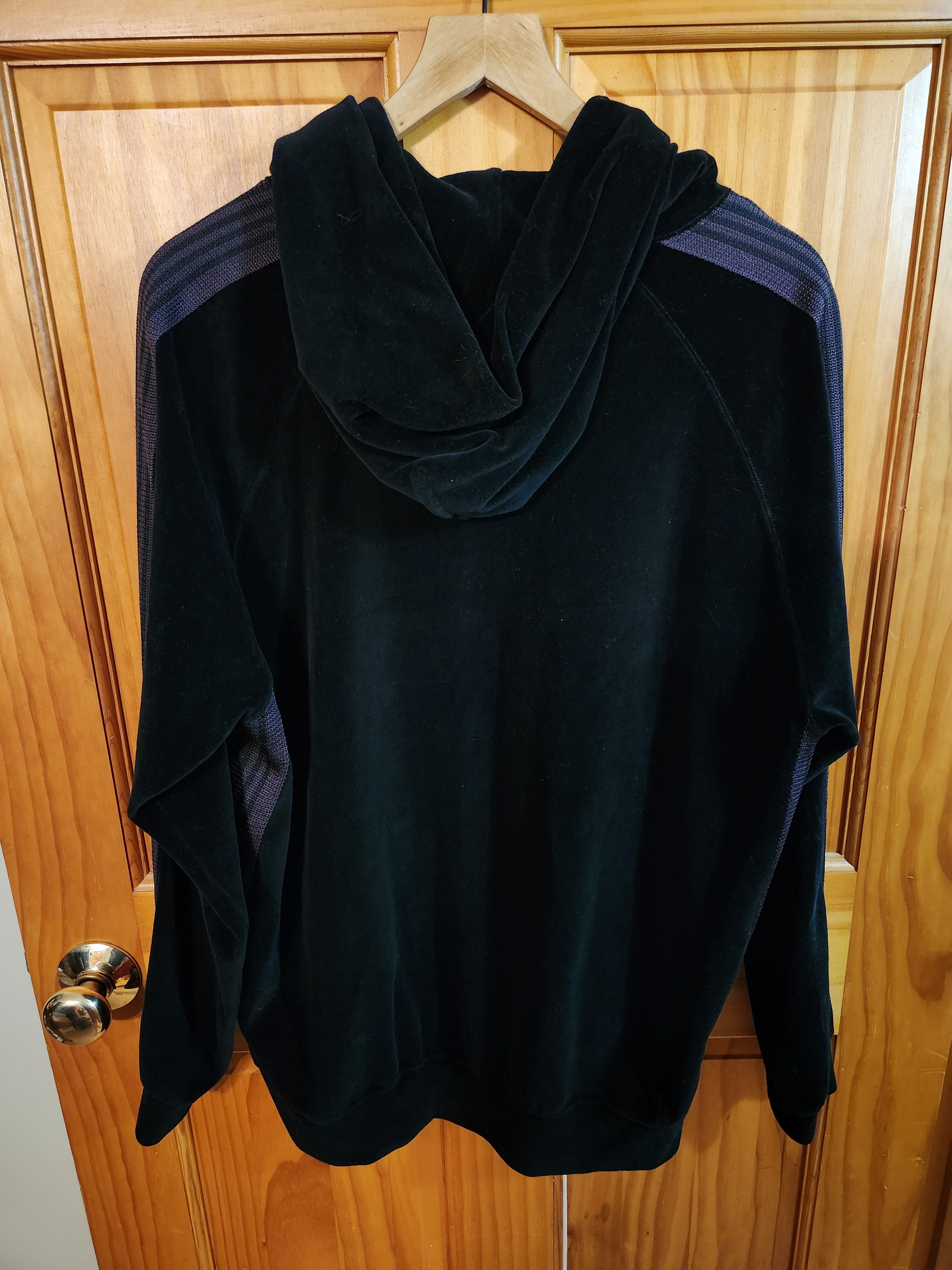 Needles Needles Velour Purple and Black Track Hoodie Size US L / EU 52-54 / 3 - 7 Thumbnail