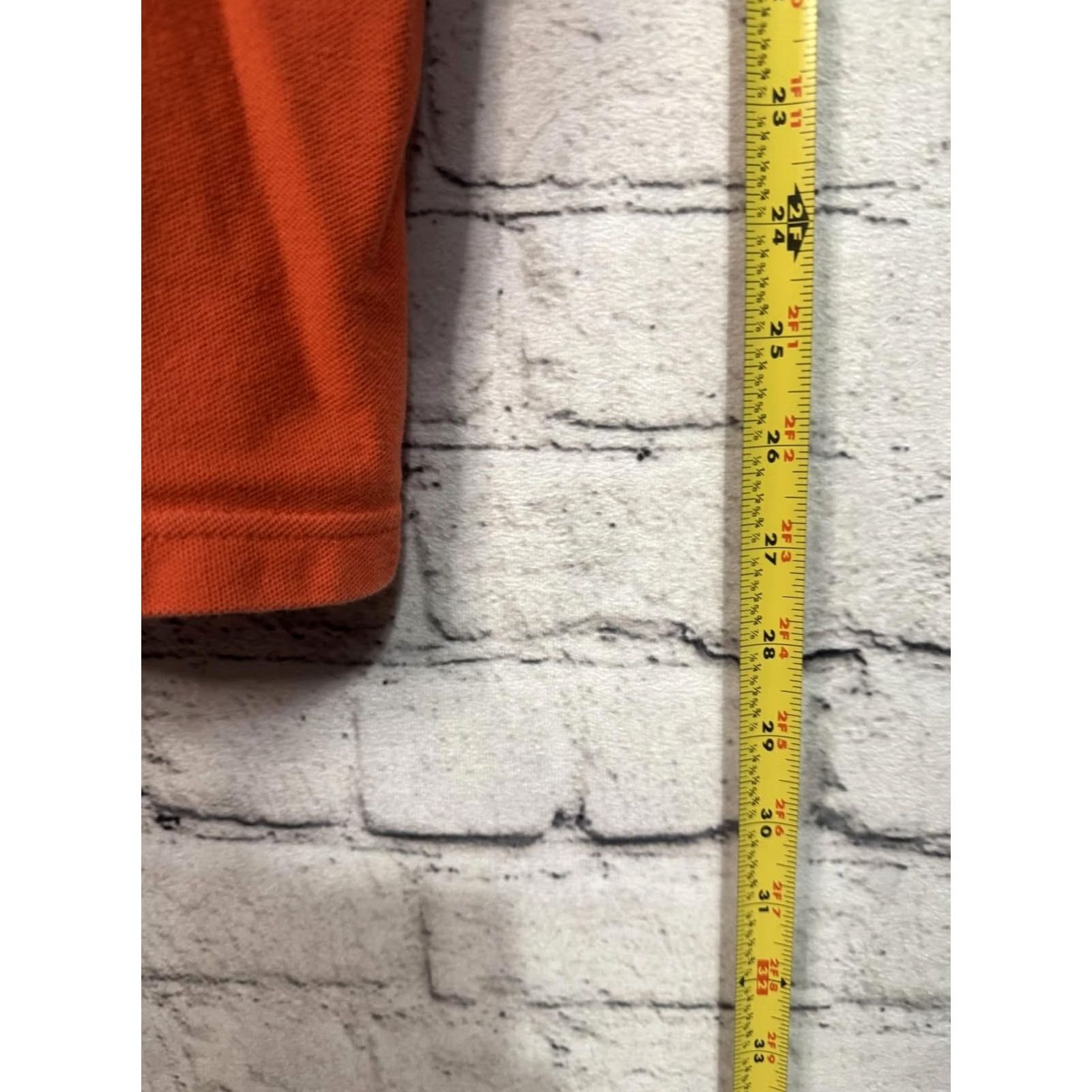 Chaps Chaps Polo Shirt Orange Men's L Regular Cotton Short Sleeve Button-Down Collar Polo Shirt Mens Orange L Shirts Size US L / EU 52-54 / 3 - 5 Thumbnail