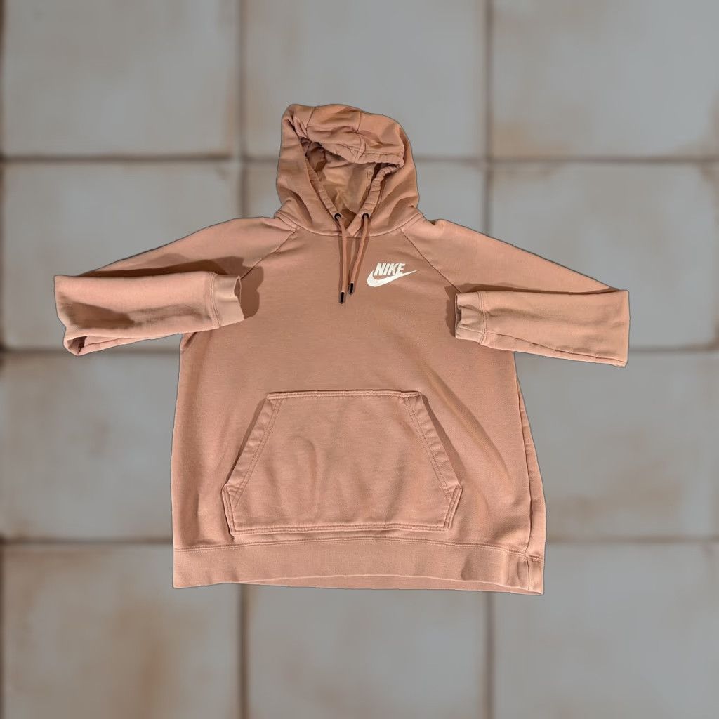 Nike Nike Hoodie Womens Medium Pink Pullover Club Fleece Sweatshirt Rally Sportswear Size M / US 6-8 / IT 42-44 - 1 Thumbnail