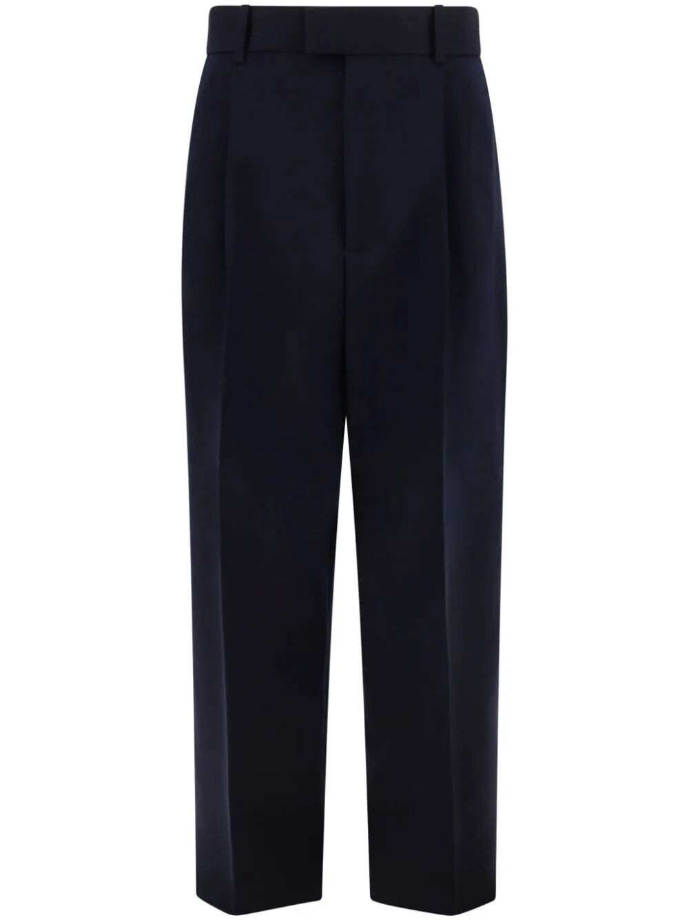 Bottega Veneta o1w1db10925 Grain De Poudre Trousers in Blue Size 26" / US 2 / IT 38 - 1 Thumbnail