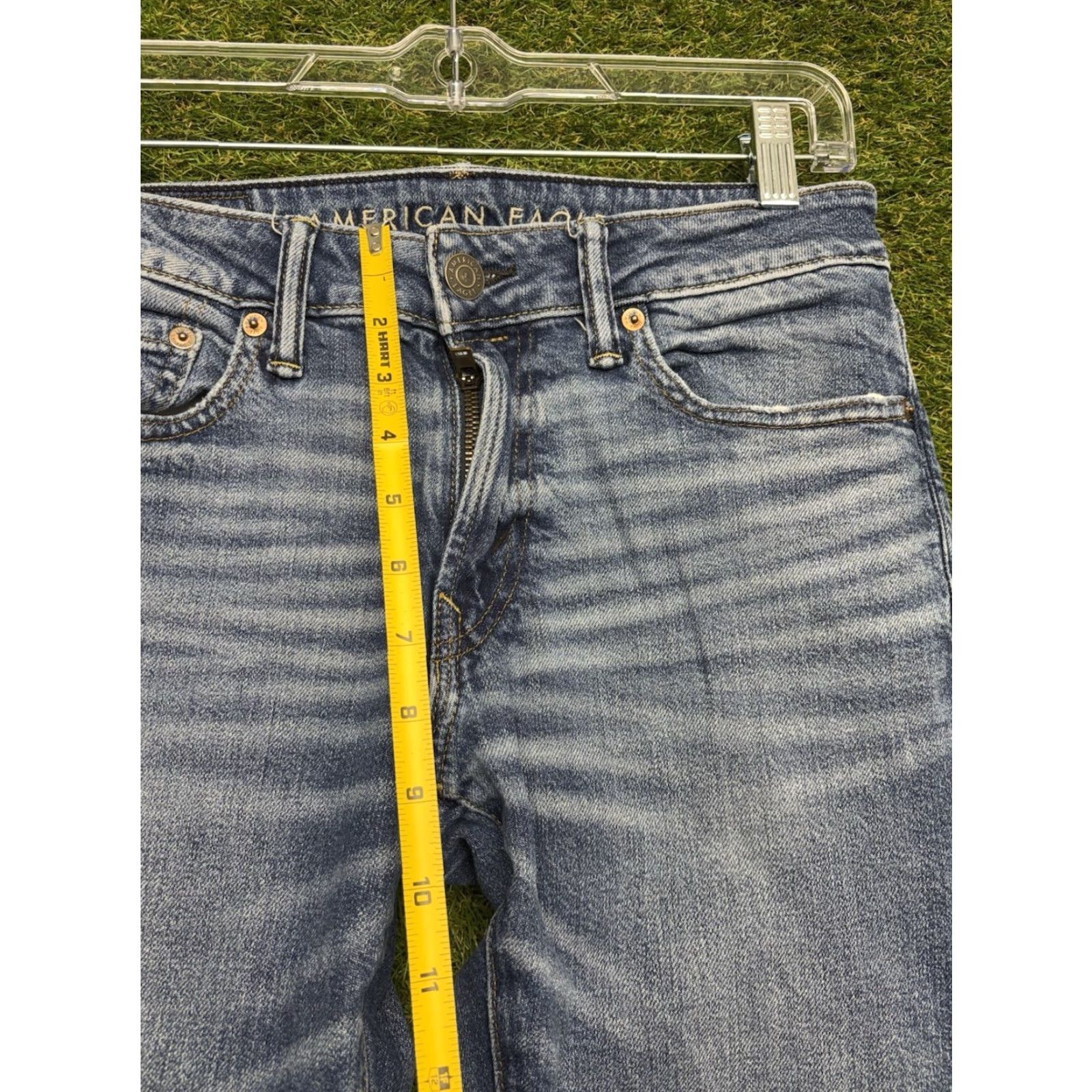 American Eagle Outfitters American Eagle Jeans Mens Airflex+ Slim Straight 28x32 Medium Wash Denim Casual Size US 28 / EU 44 - 5 Thumbnail